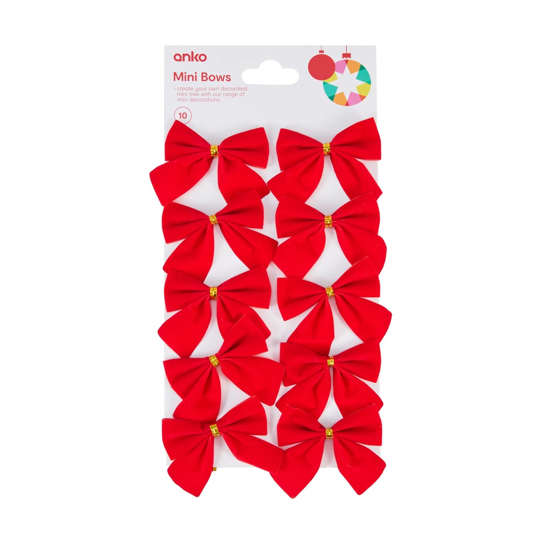 1 10 Pack Mini Bows, 1 of 3