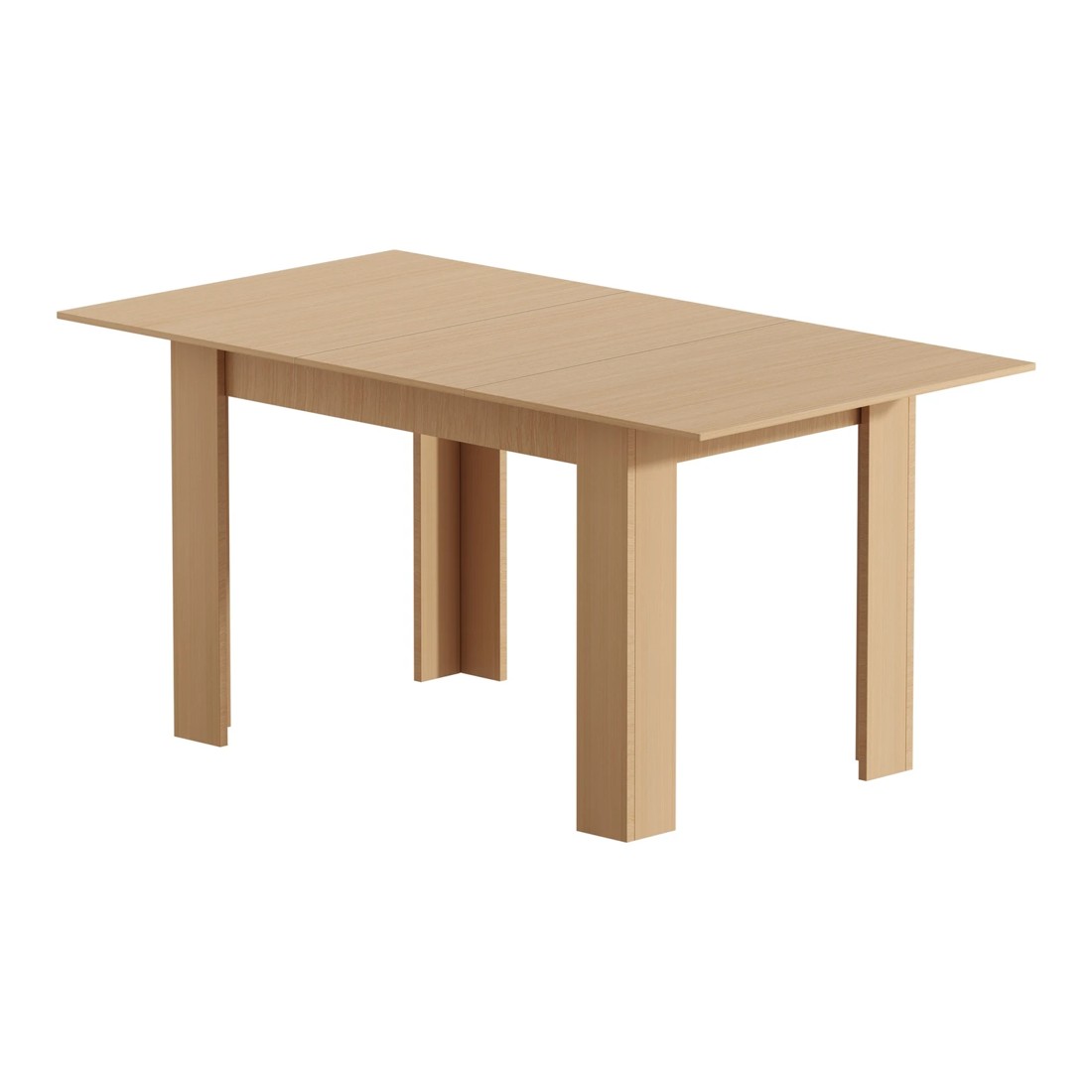 5 Oikiture 160cm Extendable Dining Table Kitchen Restaurant Cafe Table
 - Natural, 5 of 8