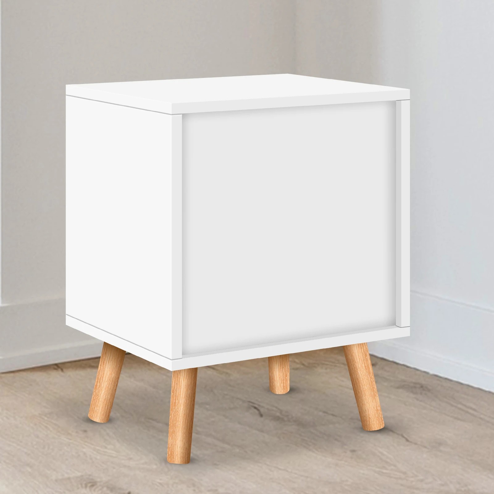 7 Alfordson 2x Bedside Table Nightstand Side Table 2 Drawers - White, 7 of 10