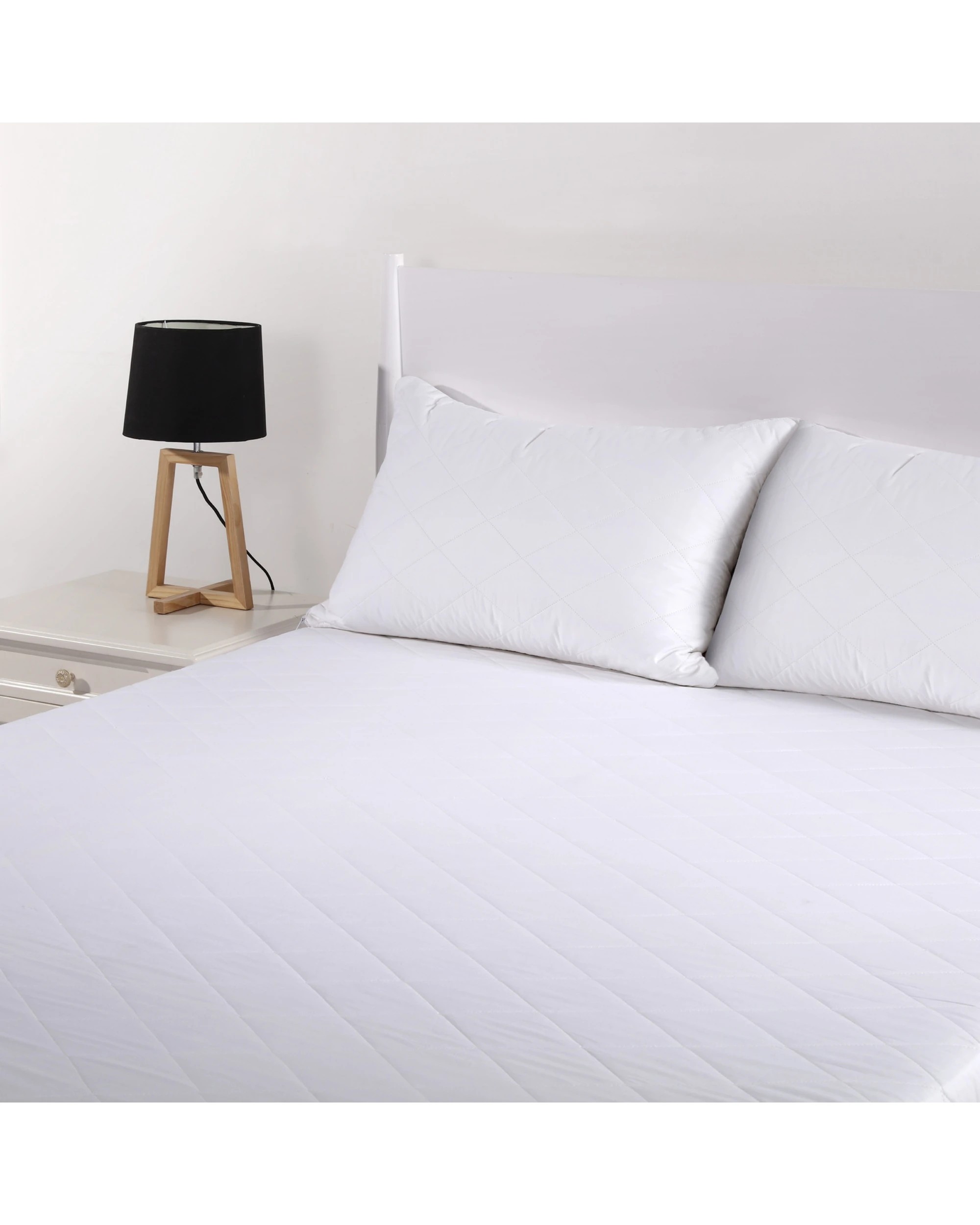 4 Bianca Comfort In Cotton Quilted Mattress Protector Double - White, 4 of 4