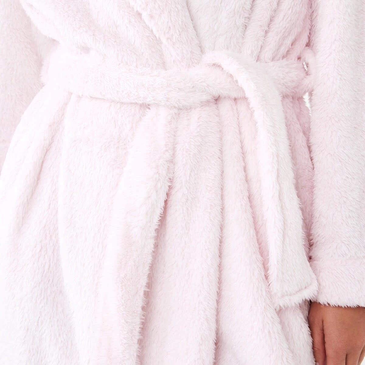 6 Plush Coral Fleece Gown Pink Mix, 6 of 7