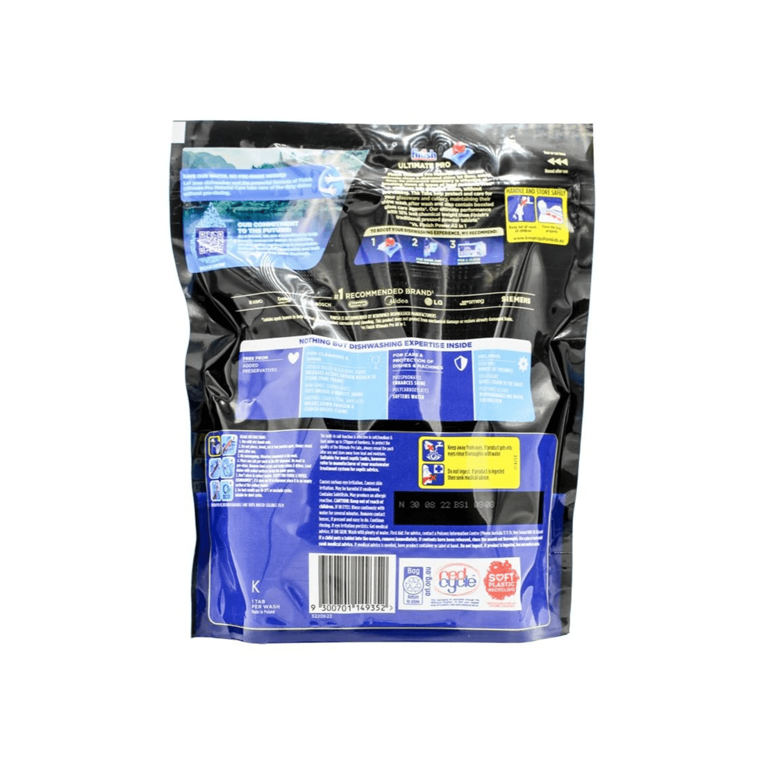 3 Finish Powerball Dishwashing Tablets Ultimate Pro 245pc 7x35 Pack Glass Care, 3 of 3