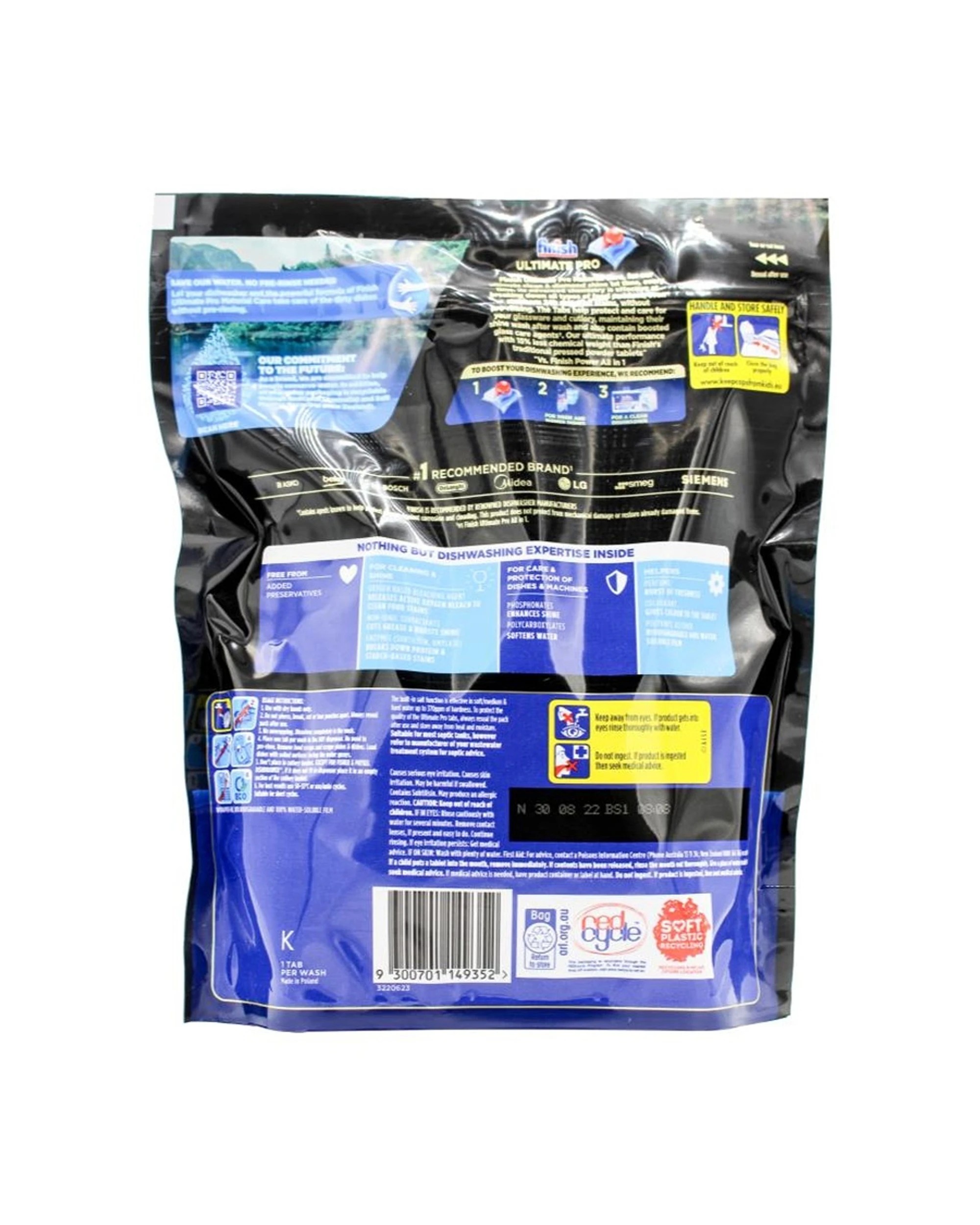 3 Finish Powerball Dishwashing Tablets Ultimate Pro 245pc 7x35 Pack Glass Care, 3 of 3