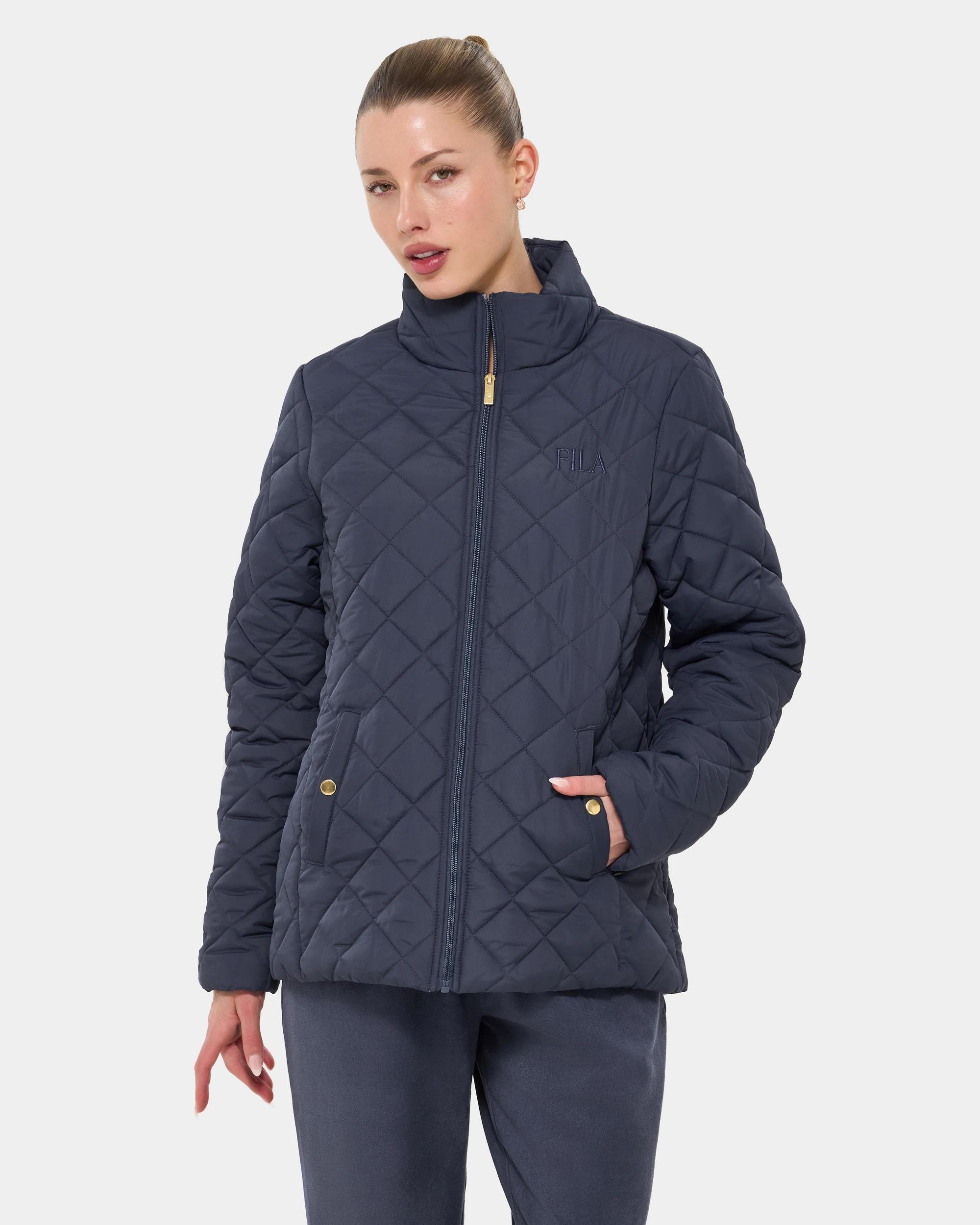 1 Fila Rumi Puff Jacket - Odyssey Grey ODYSSEY GREY, 1 of 9