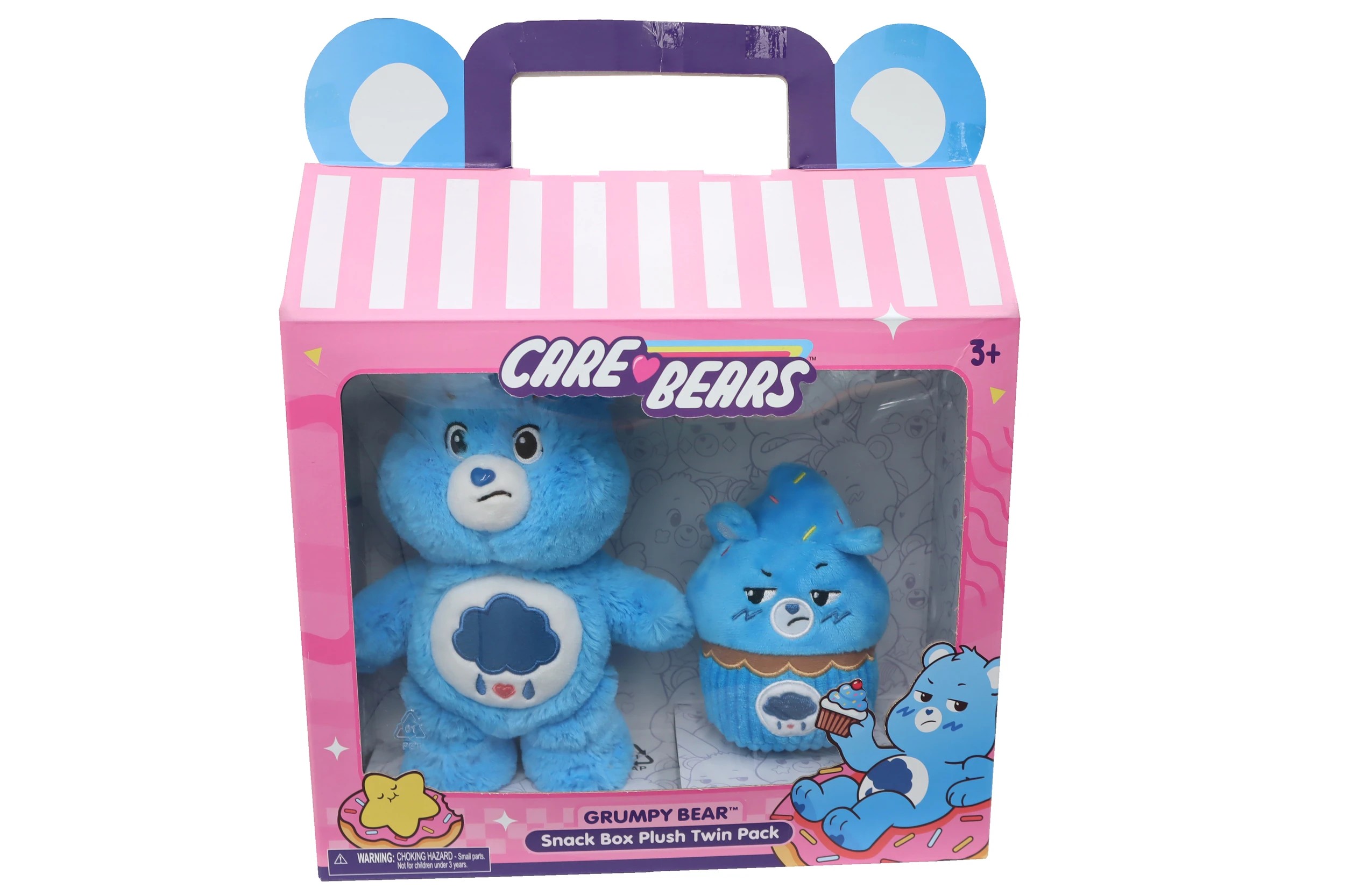 1 Care Bears Grumpy Bear Snack Box Plush Twin Pack - Multi, 1 of 4