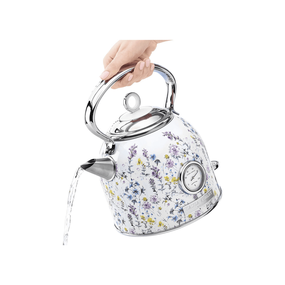 5 Laura Ashley Stainless Steel 1.7L Dome Electric Kettle With External Thermometer
 - multi, 5 of 6