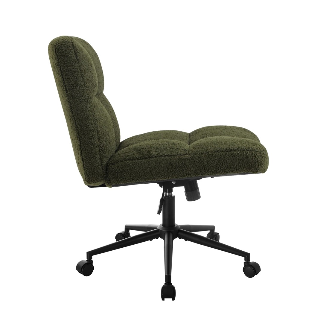 8 Oikiture Armless Office Desk Chair Boucle
 - Green, 8 of 10