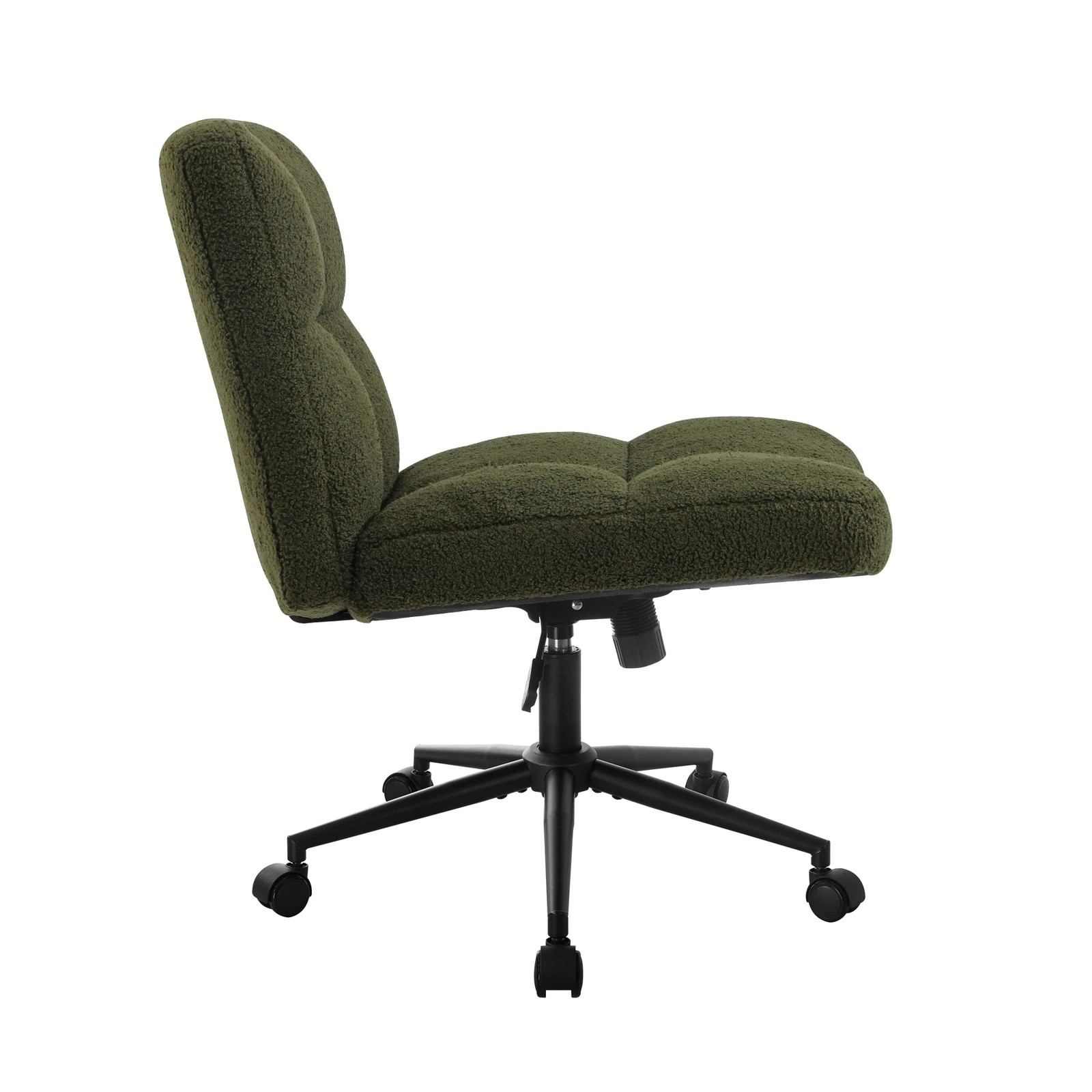 8 Oikiture Armless Office Desk Chair Boucle
 - Green, 8 of 10