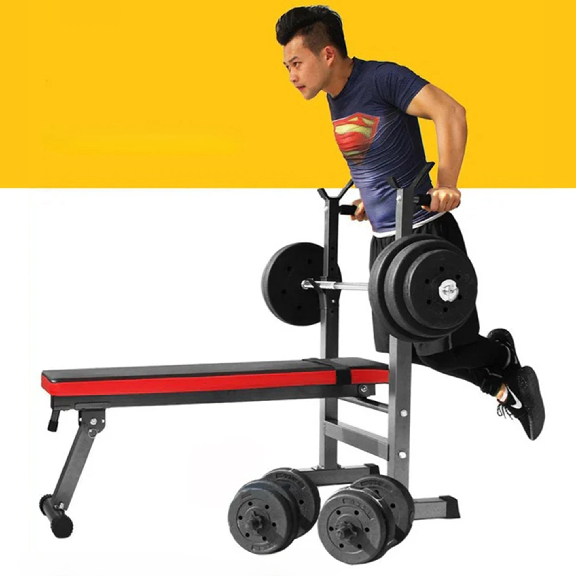 3 Fitness Master Multistation Foldable Bench Press Incline Home Gym, 3 of 10