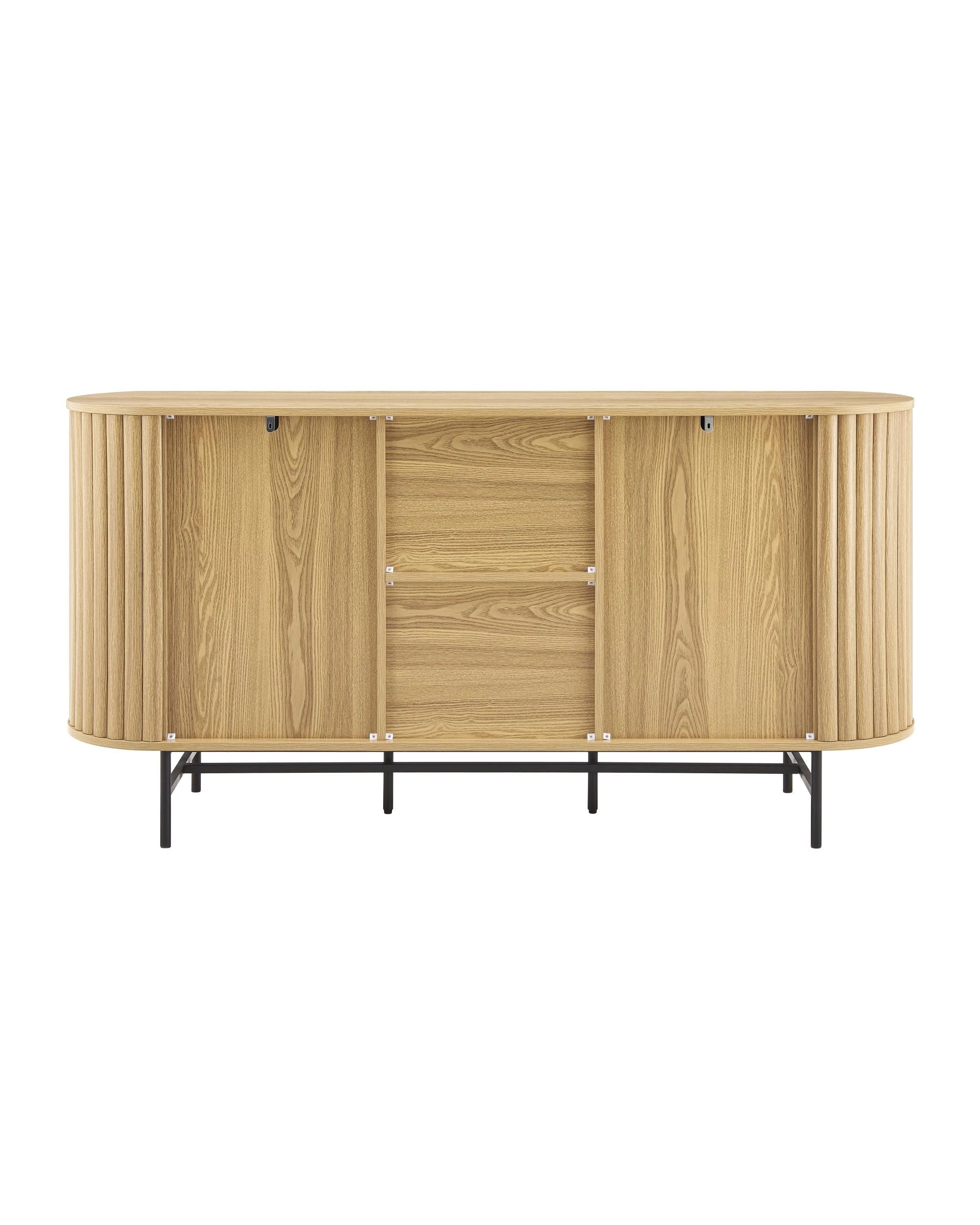 Kodu Buffet Sideboard Cabinet 3 Doors Oak - Natural - Kmart