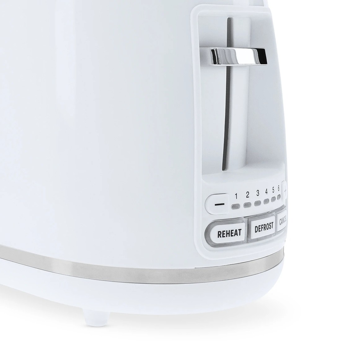 3 4 Slice Long Slot Toaster - White, 3 of 9