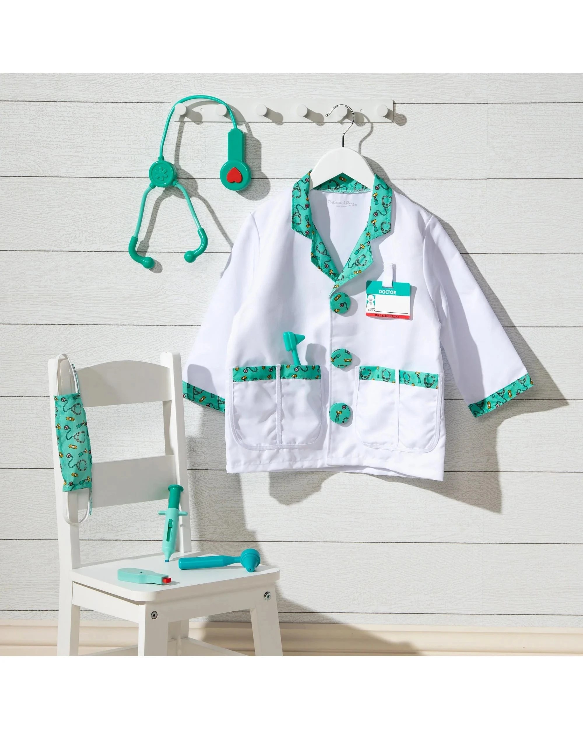 7 Melissa and Doug Doctor Costume Role Play Set, 7 of 7