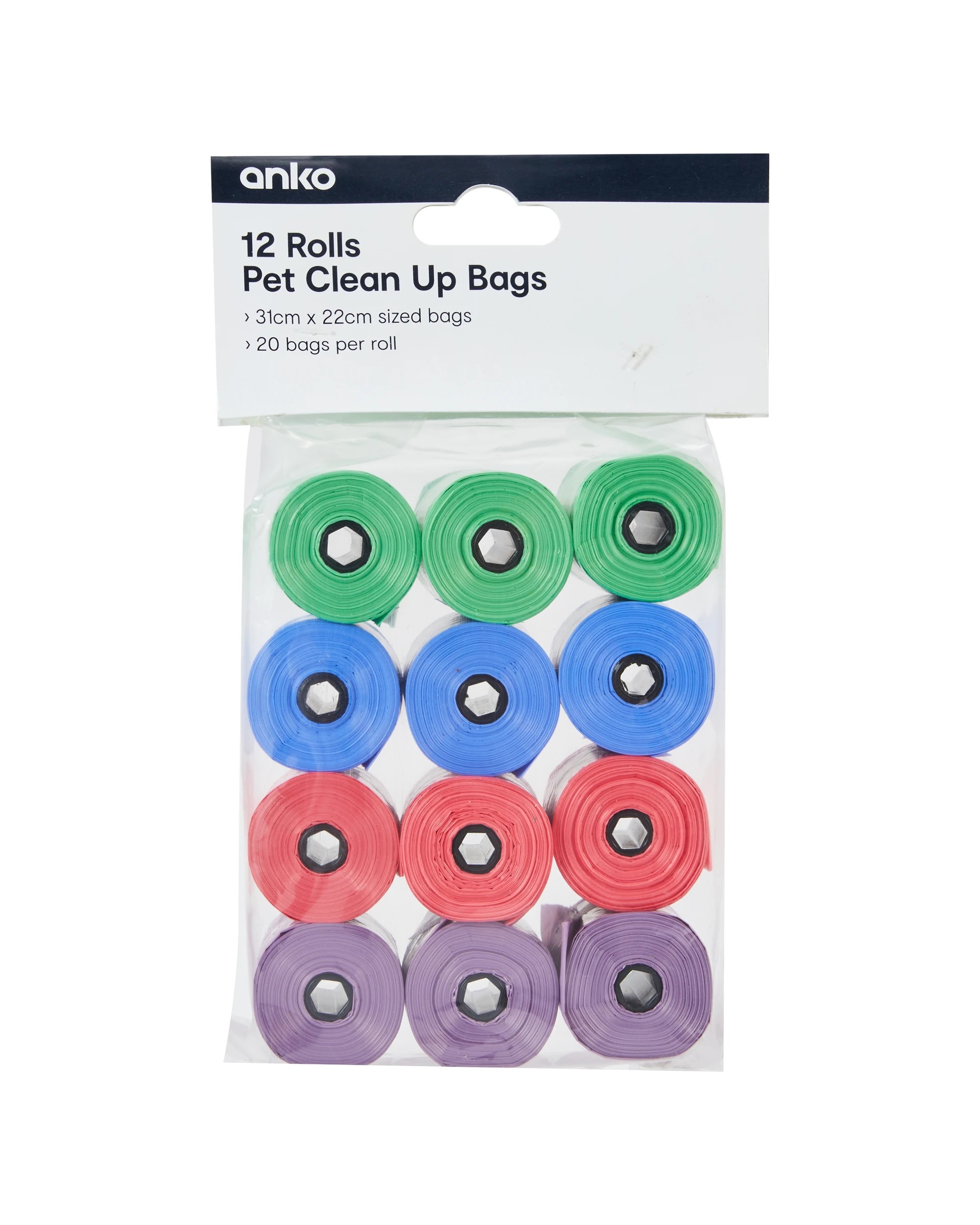 1 12 Pack Pet Clean Up Bag Rolls, 1 of 4