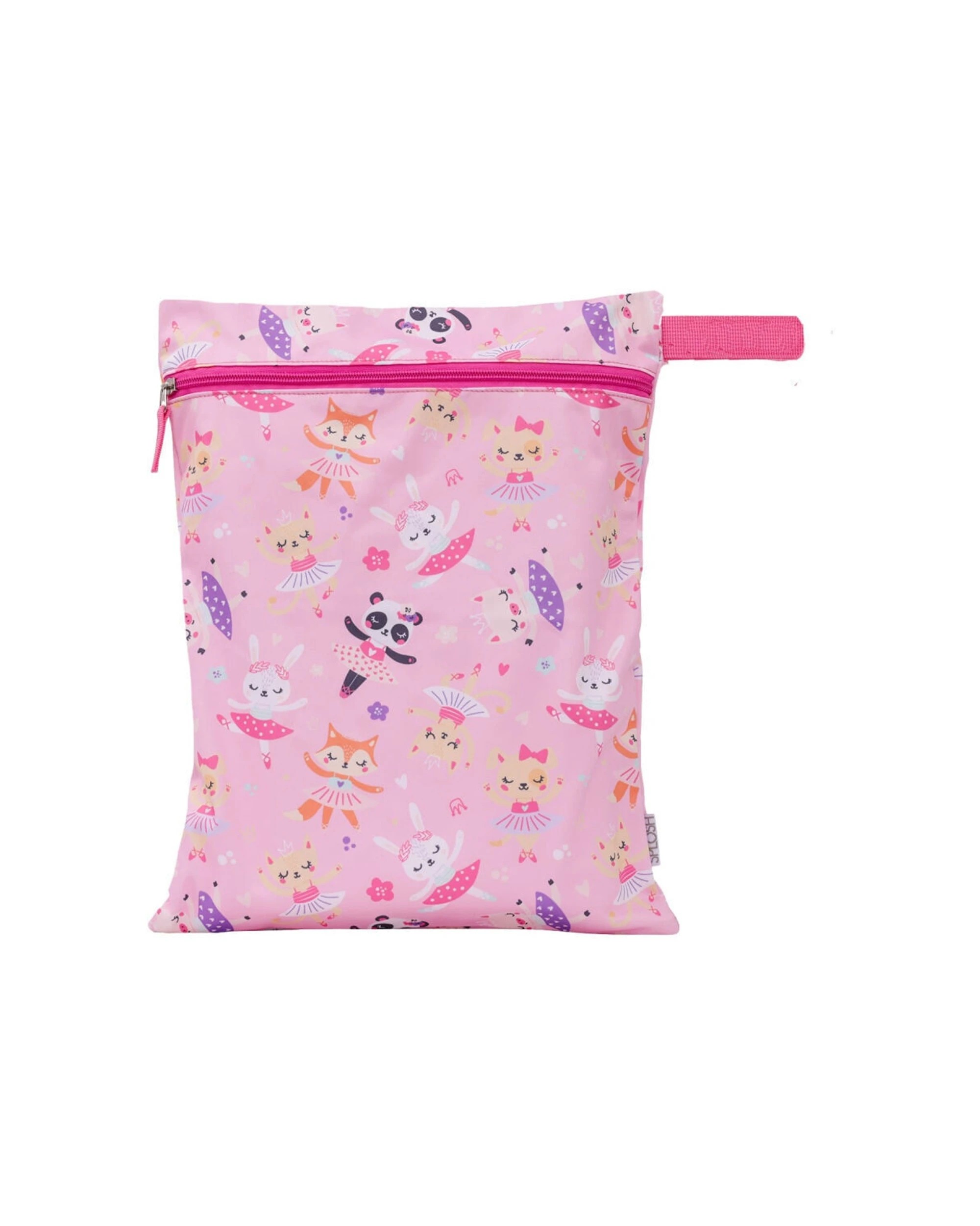 2 Splosh 2PK Out & About Ballet Waterproof Kids Children Wet Bag Set 40x30cm - Pink, 2 of 6