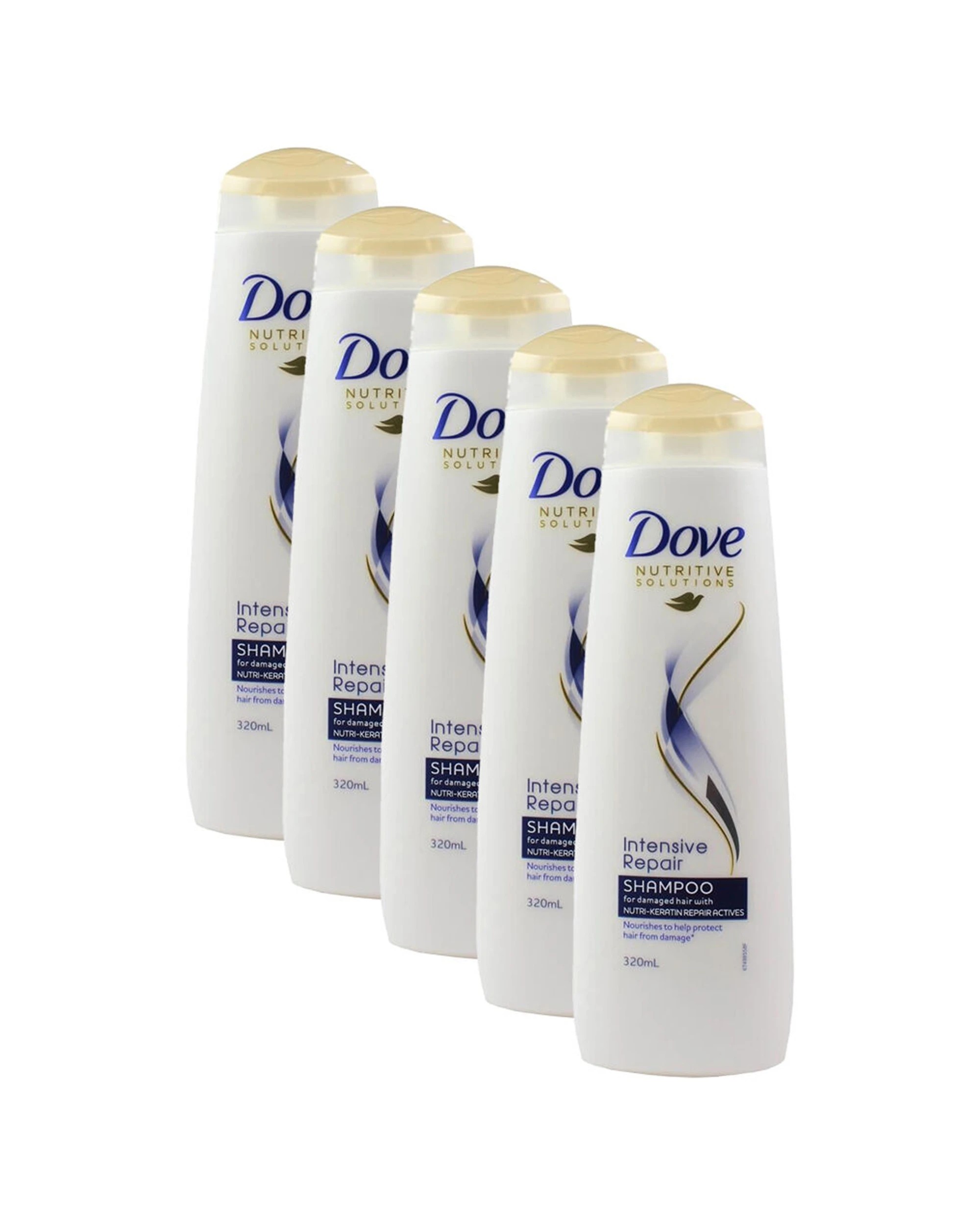 1 Dove Shampoo Intensive Repair For Damaged Hair 320ml 5PK Smart Target Tech - White, 1 of 3