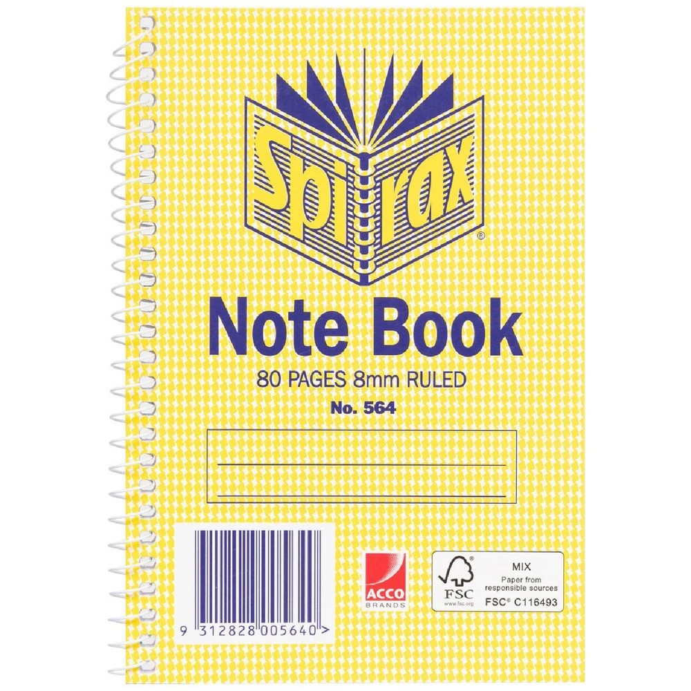 1 Spirax No. 564 Notebook 80 Page, 1 of 2