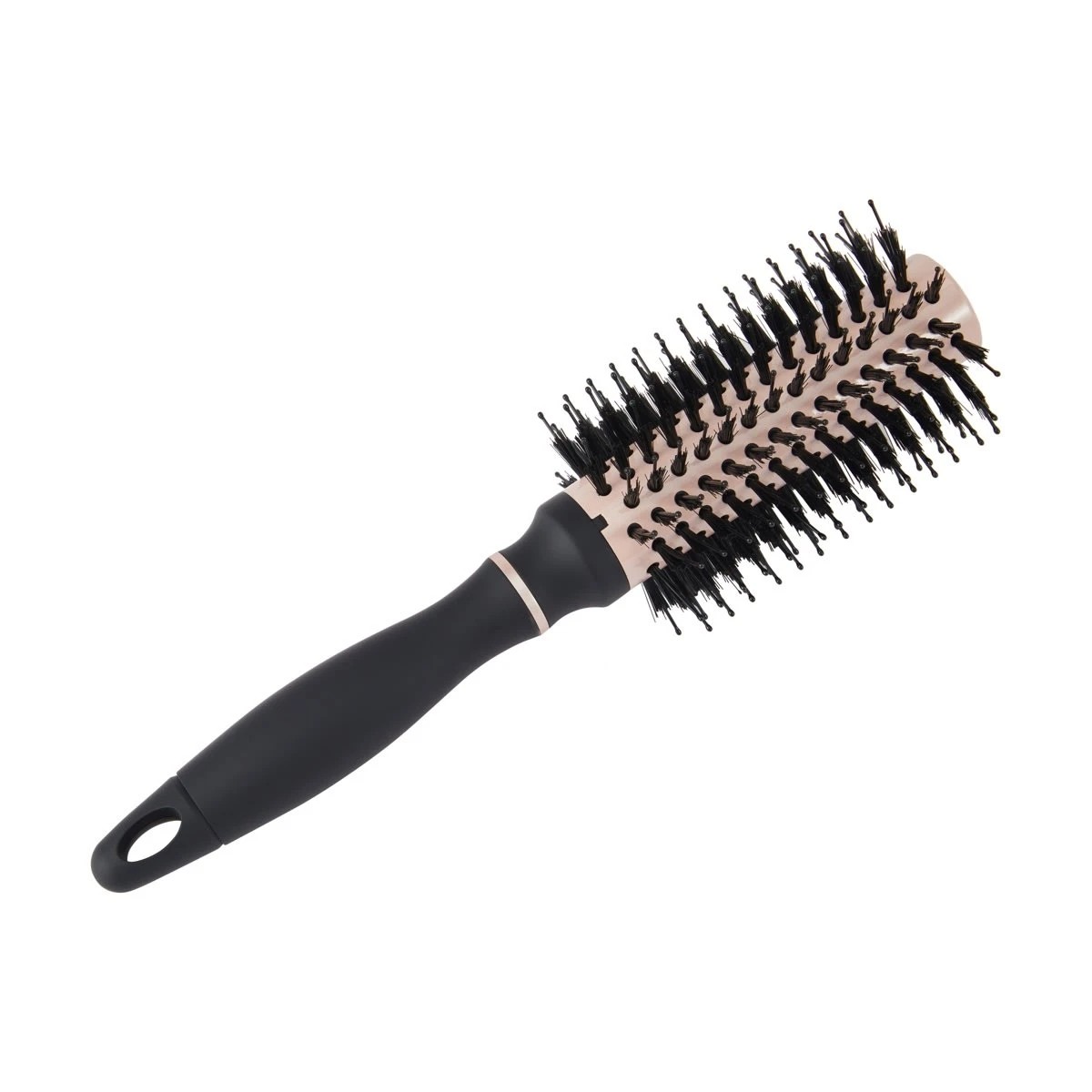 1 OXX Haircare Styling Aluminium Round Brush - Medium, Black, 1 of 4