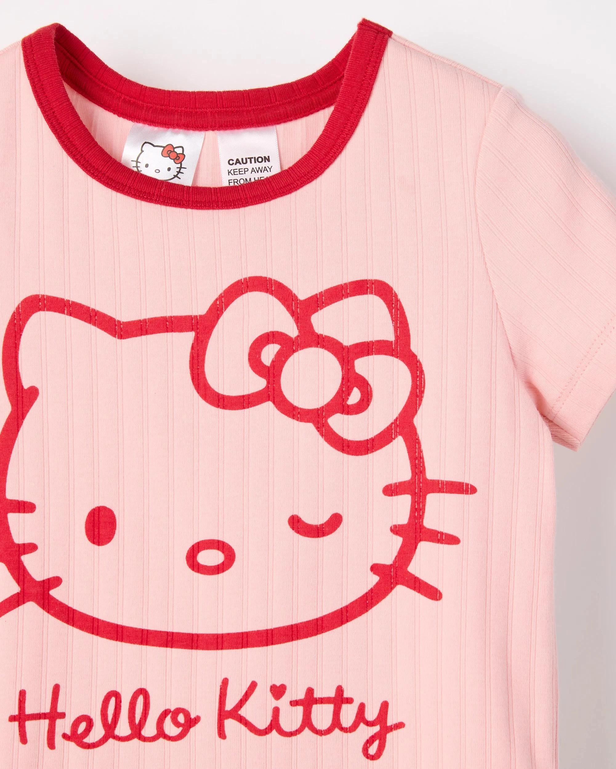 5 Hello Kitty Younger Girls Knit Pyjama Set HELLO KITTY, 5 of 8