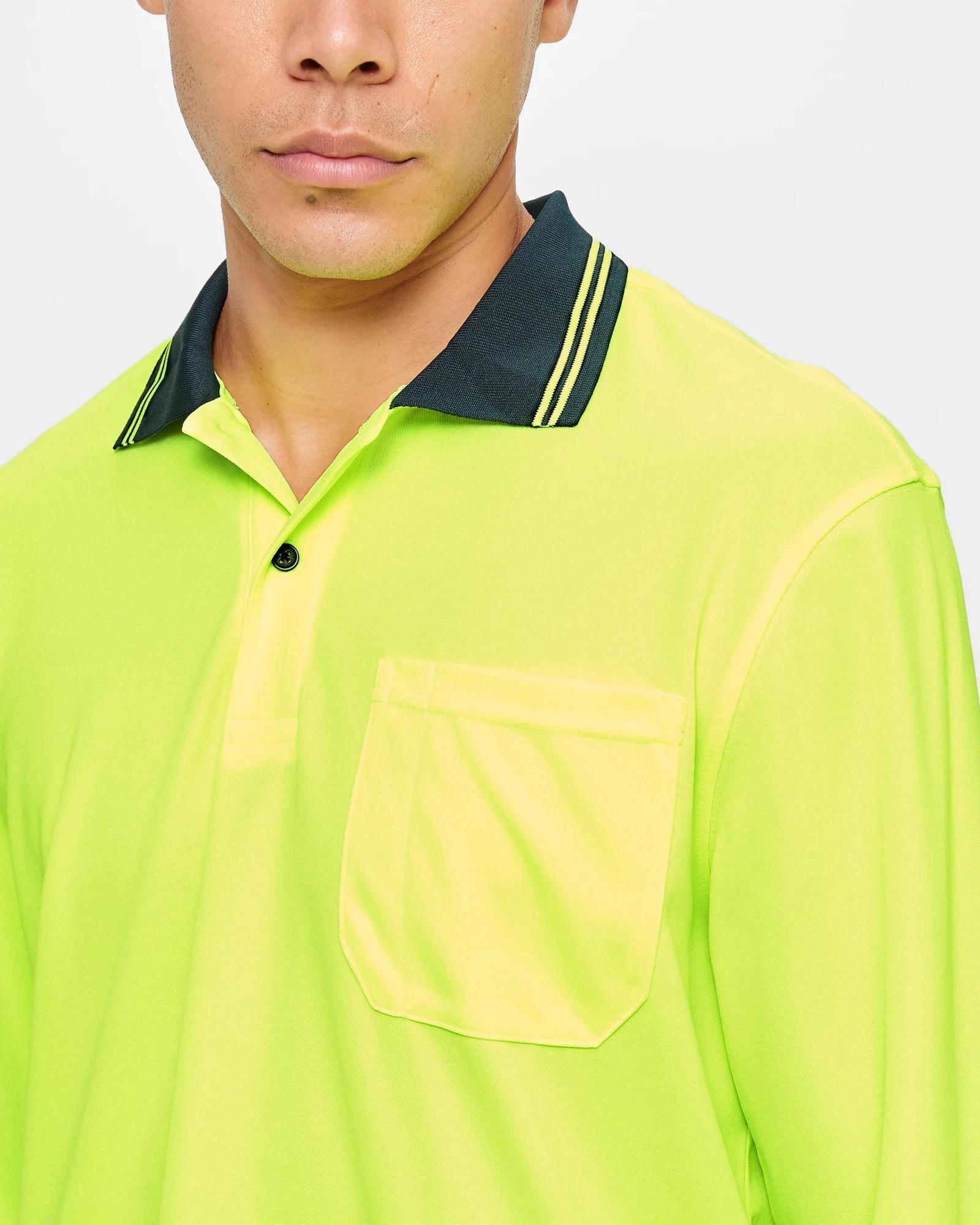 4 Graphite Hi-Visibility Polo Shirt YELLOW, 4 of 5