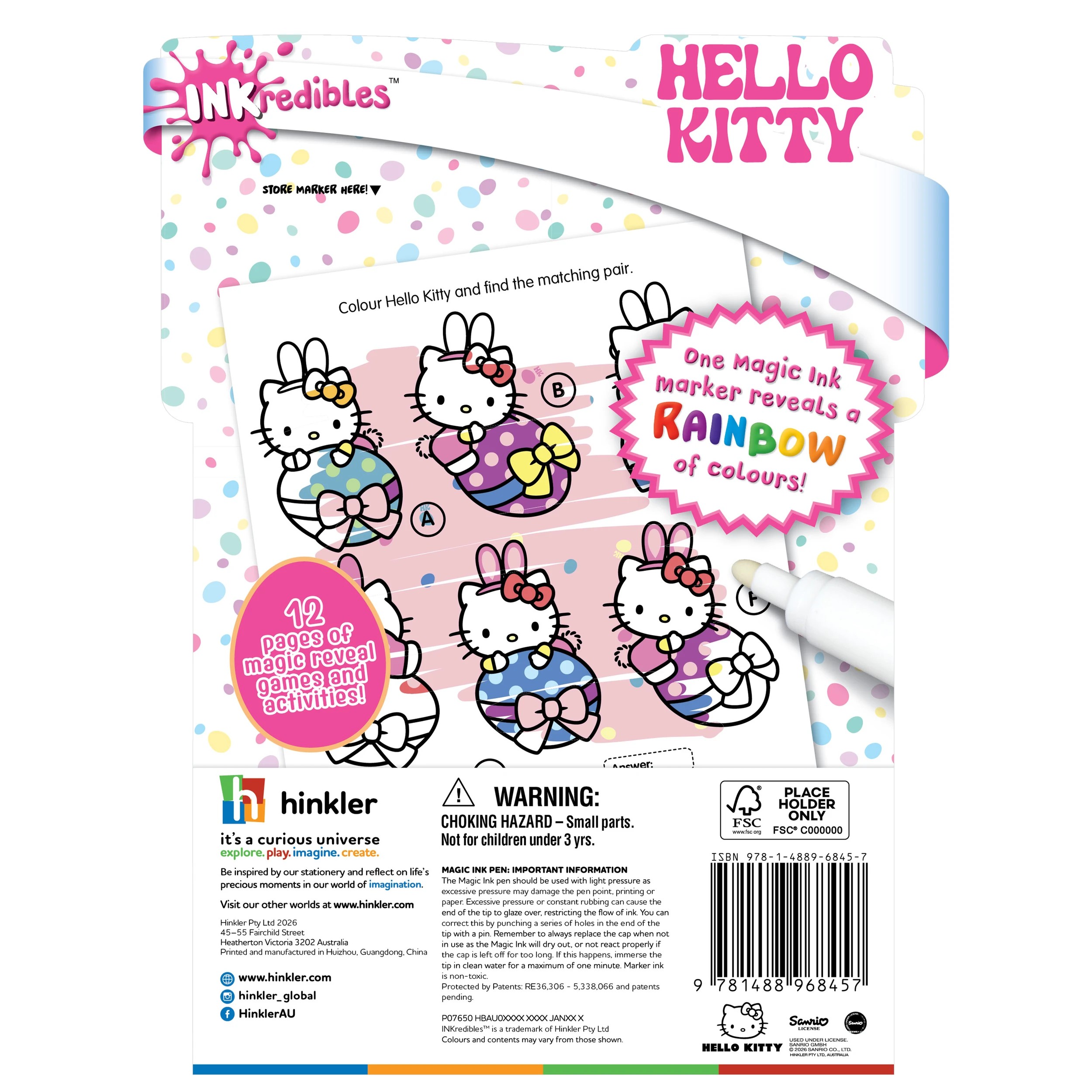 5 INKredibles Hello Kitty Mess Free Magic Ink Pictures - Book, 5 of 5