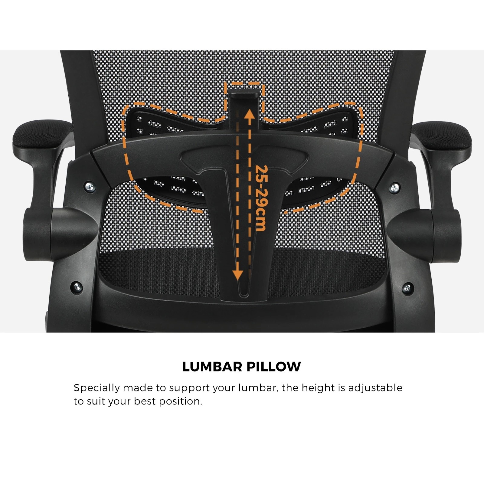 4 Oikiture Mesh Office Chair Fabric
 - Black, 4 of 9