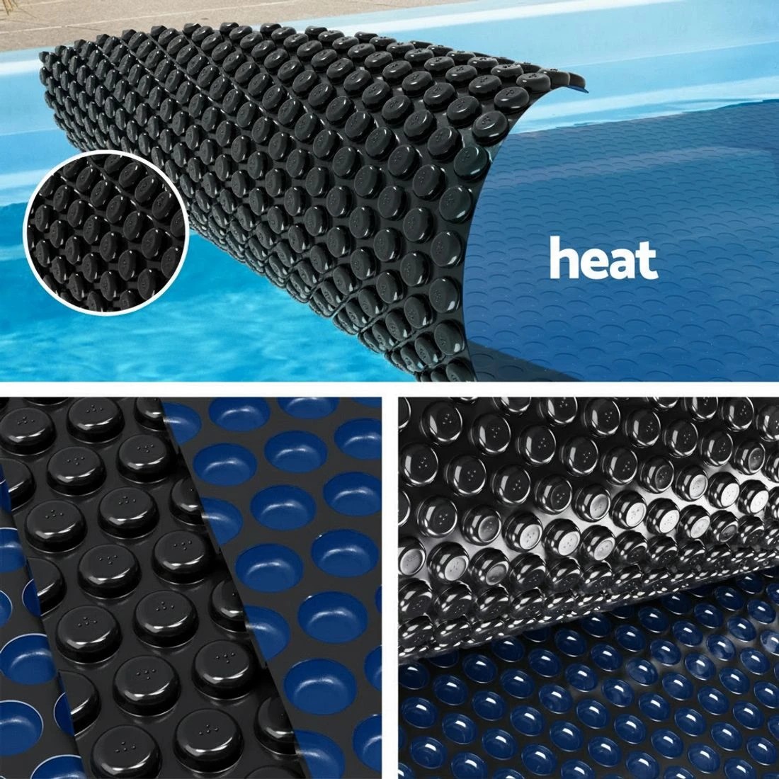 5 Aquabuddy Pool Cover 600 Micron 6.5x3m w/ Roller 4m Swimming Pools  Solar Blanket - Multi, 5 of 6