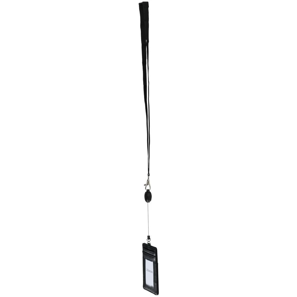 5 J.Burrows Premium ID Card Holder Lanyard Reel Black, 5 of 5