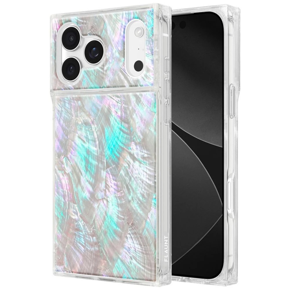 7 Flaunt Mother of Pearl Case iPhone 17 Pro Max Blue, 7 of 7