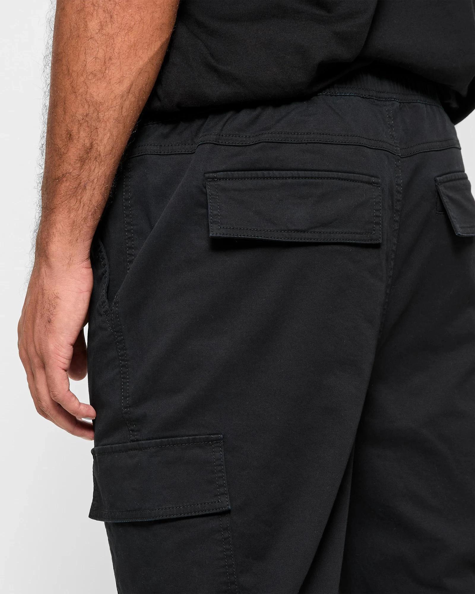 5 Target Man Australian Cotton Cargo Jogger Pants BLACK, 5 of 5