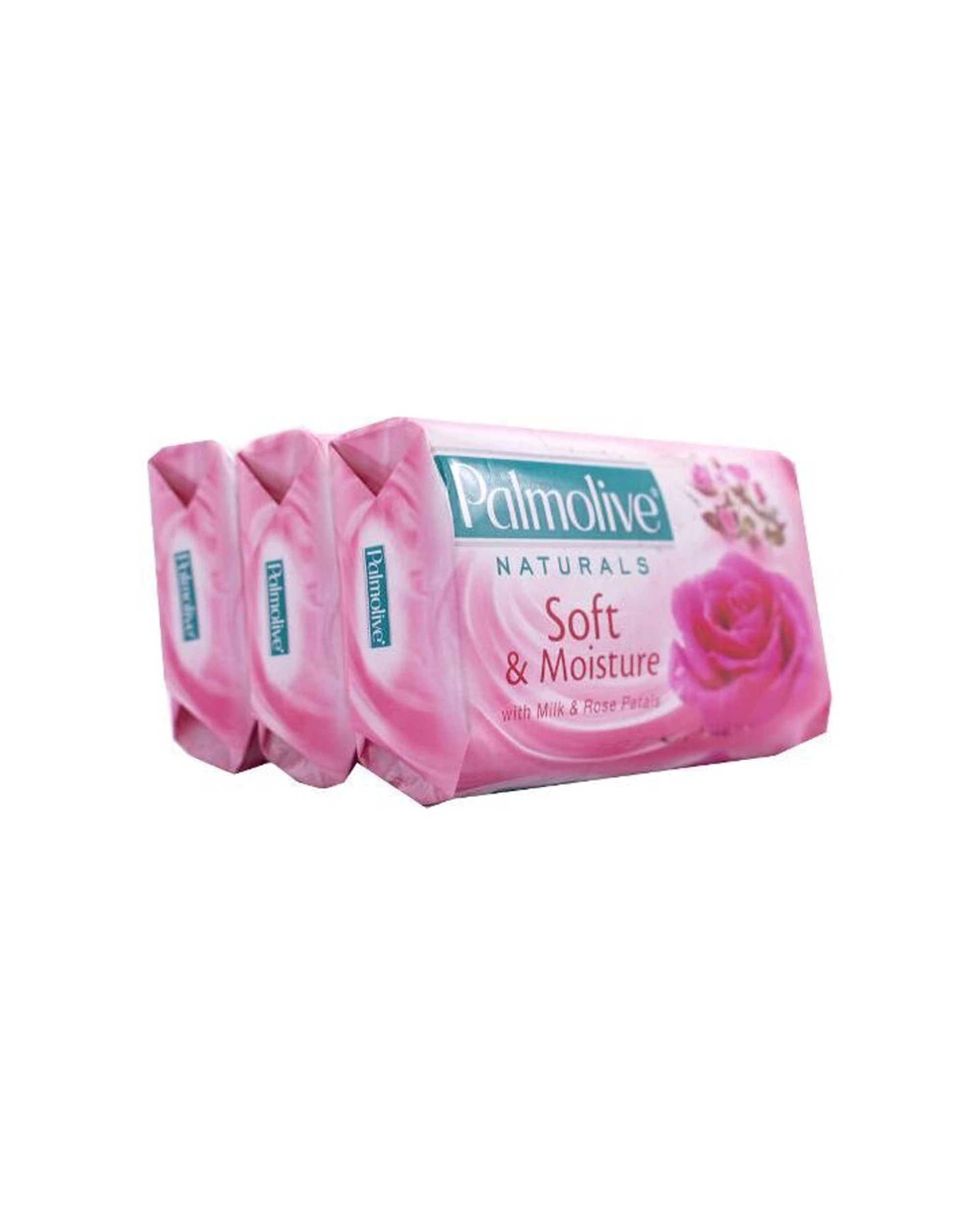 1 Palmolive 3pc Naturals Soft & Moisture With Milk Rose Soap Bar 80g - Multi, 1 of 5