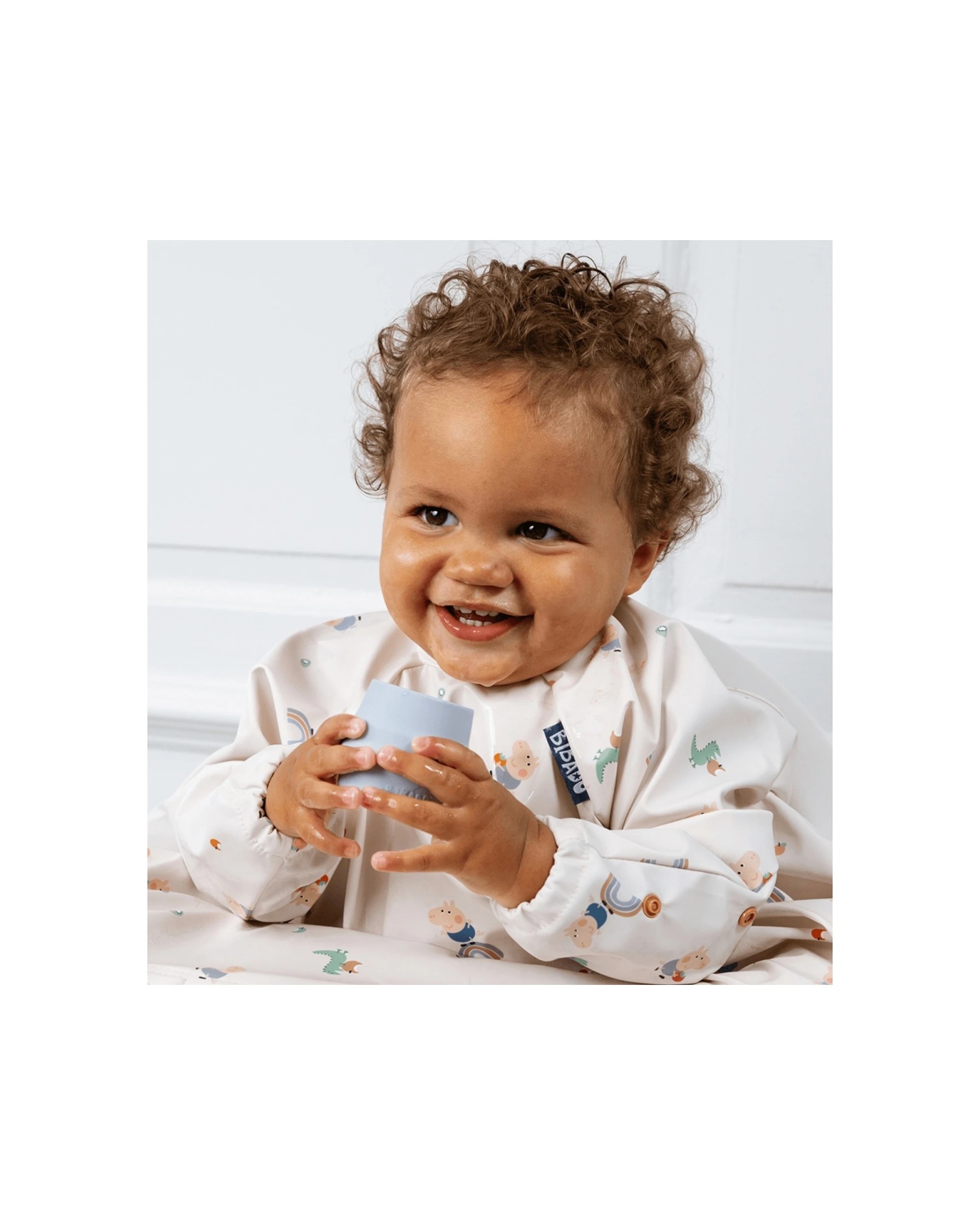 3 Bibado 2pc Sippit Cup Baby Training Drinking Cups Silicone 35ml Mist - Blue, 3 of 4