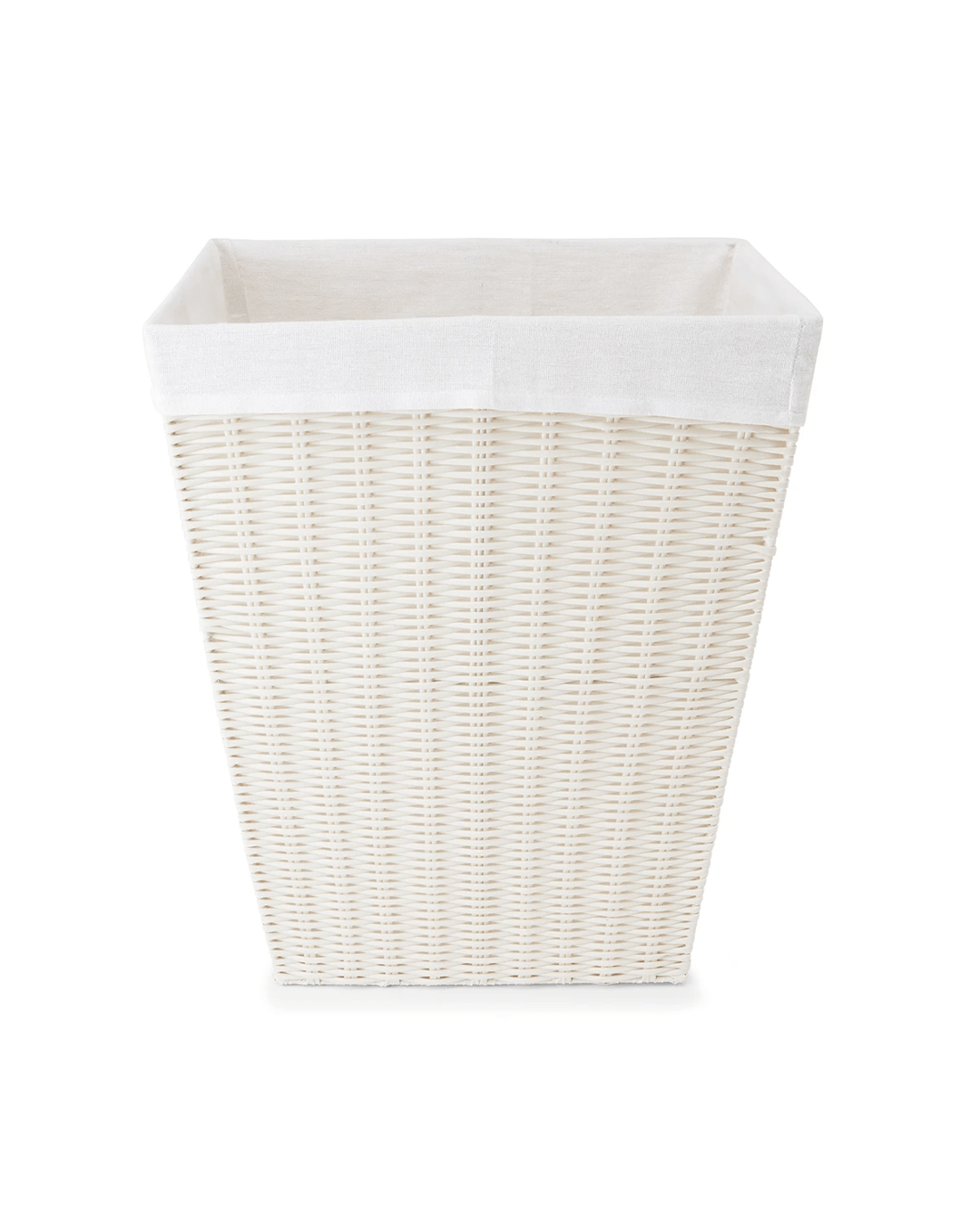 3 Rattan Look Hamper with Liner - White, 3 of 7