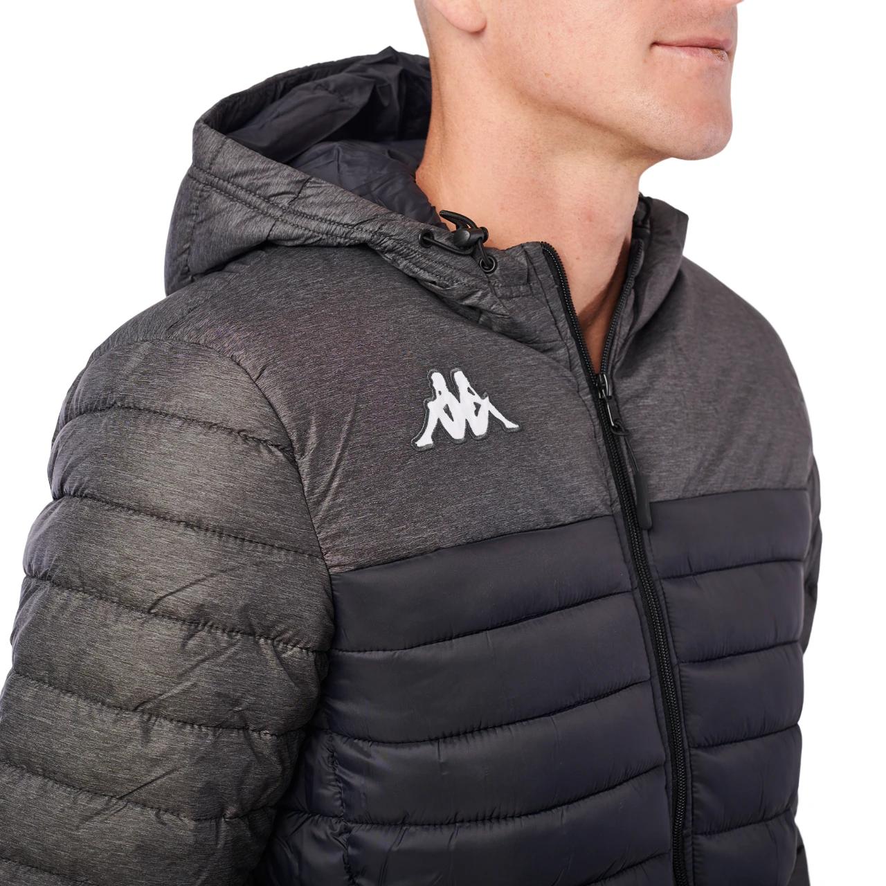 5 Kappa Mens Training Lamezio Black/ Grey Peformance Jacket BLACK/GREY, 5 of 7
