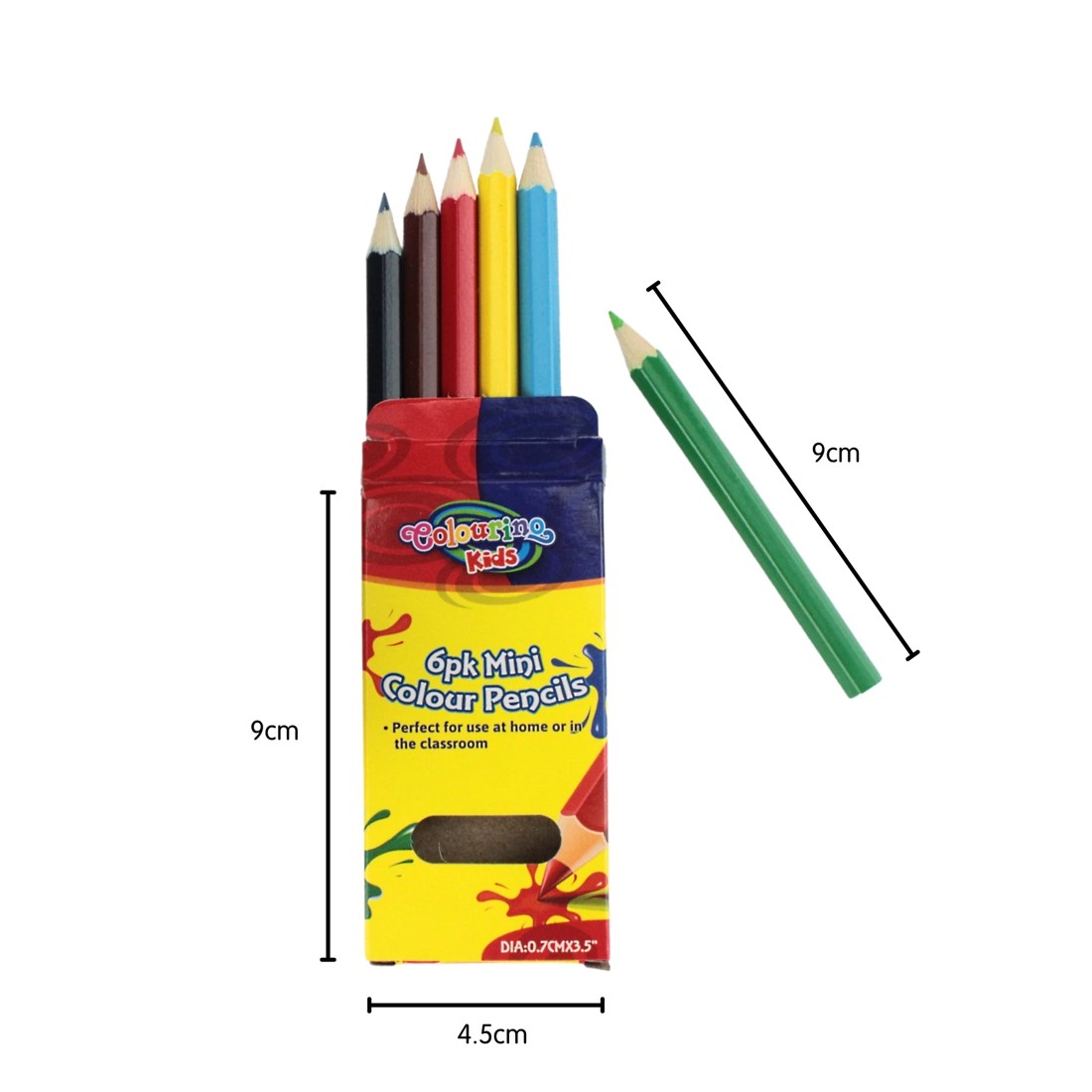 2 Colouring Kids Mini Boxed Pencils Bulk Buy (48 Packs), 2 of 3