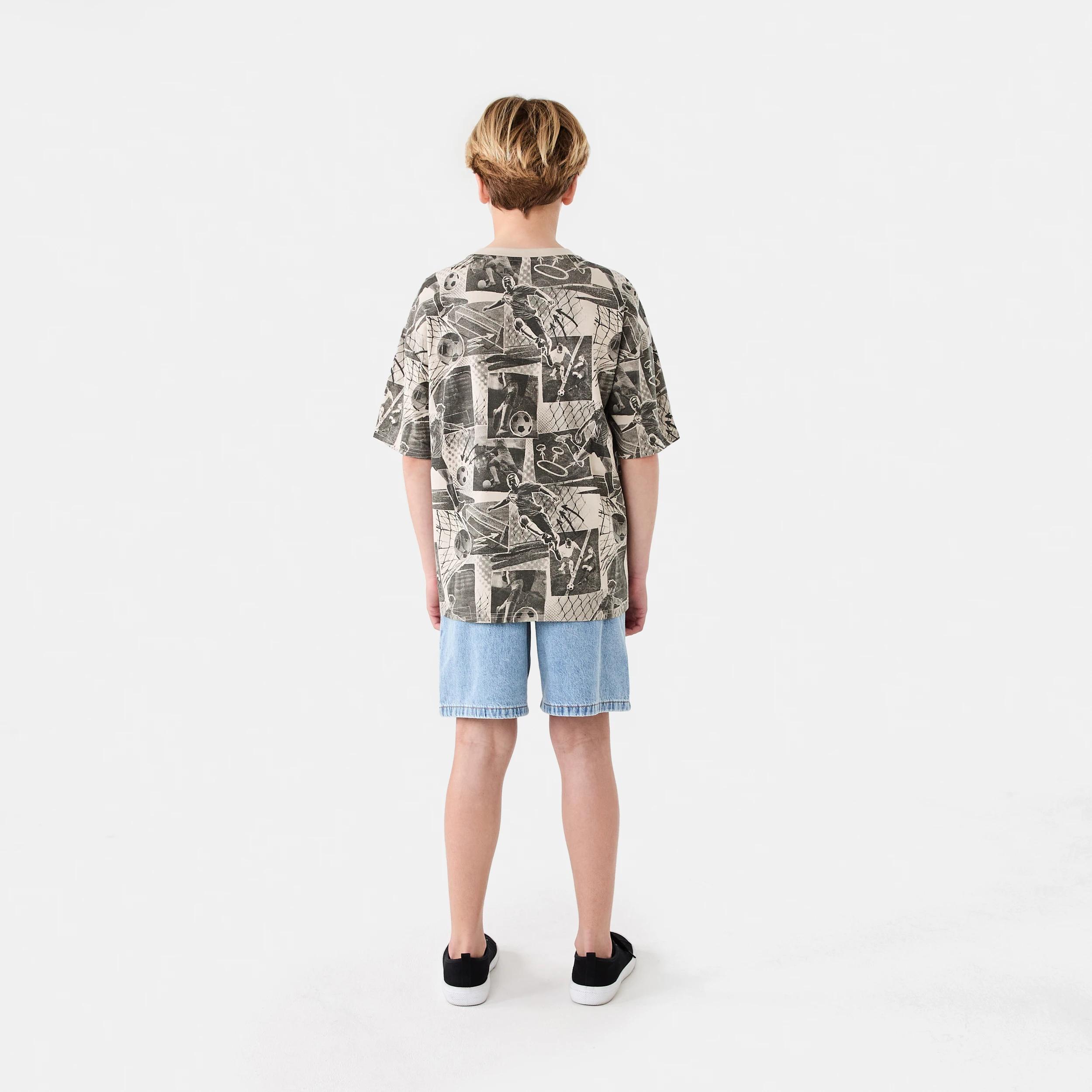 7 Short Sleeve Oversized All Over Print T-shirt Bge Sport, 7 of 7