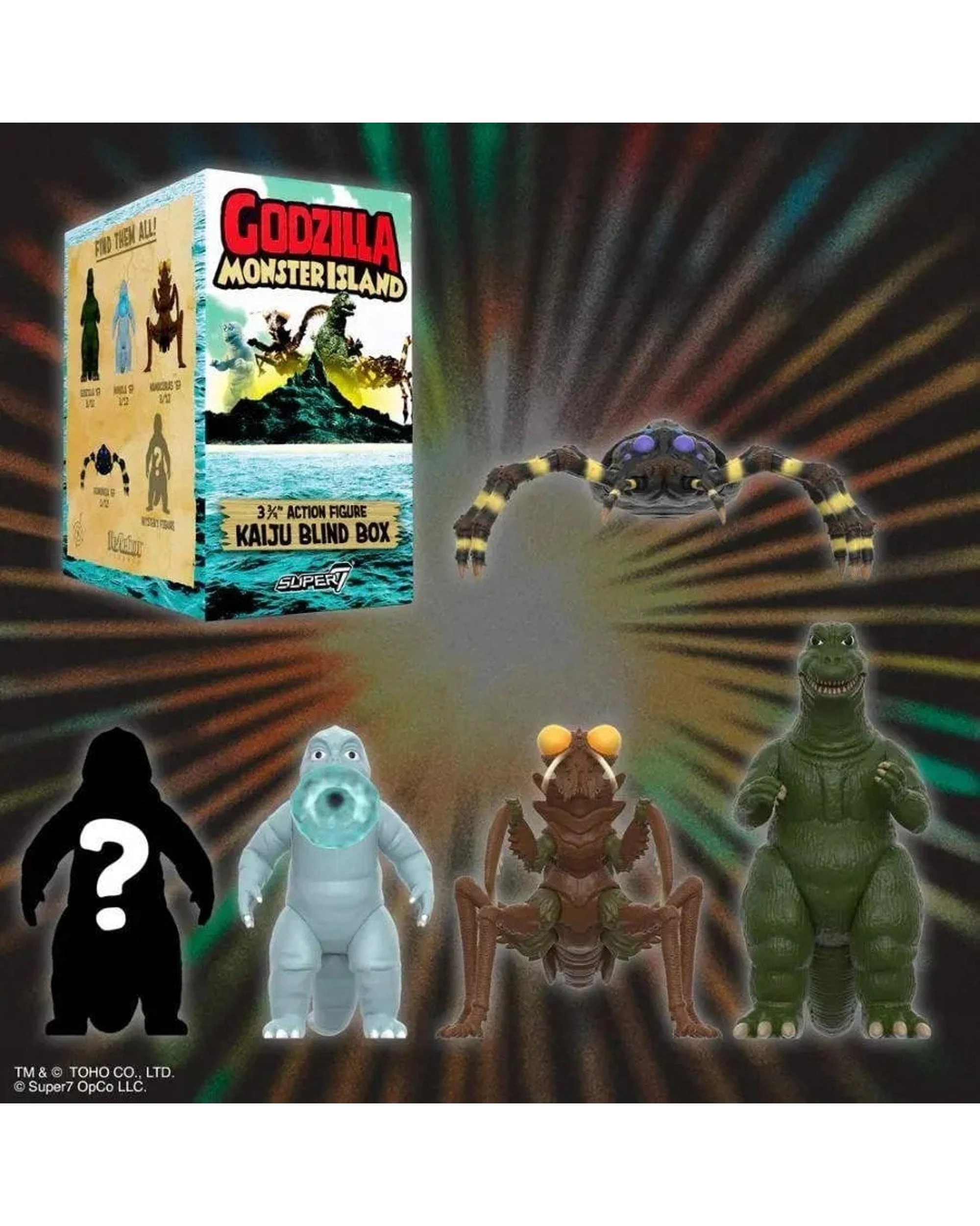 2 Super7 Toho Godzilla Monster Island Figure Blind Box, 2 of 6