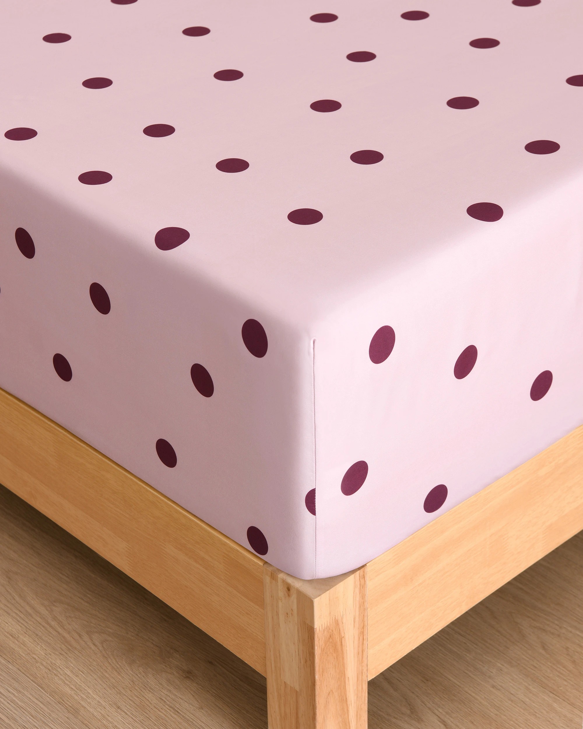3 Dreamaker Pippa Polka Dot Fitted Sheet Set - King Bed - Pink, 3 of 6
