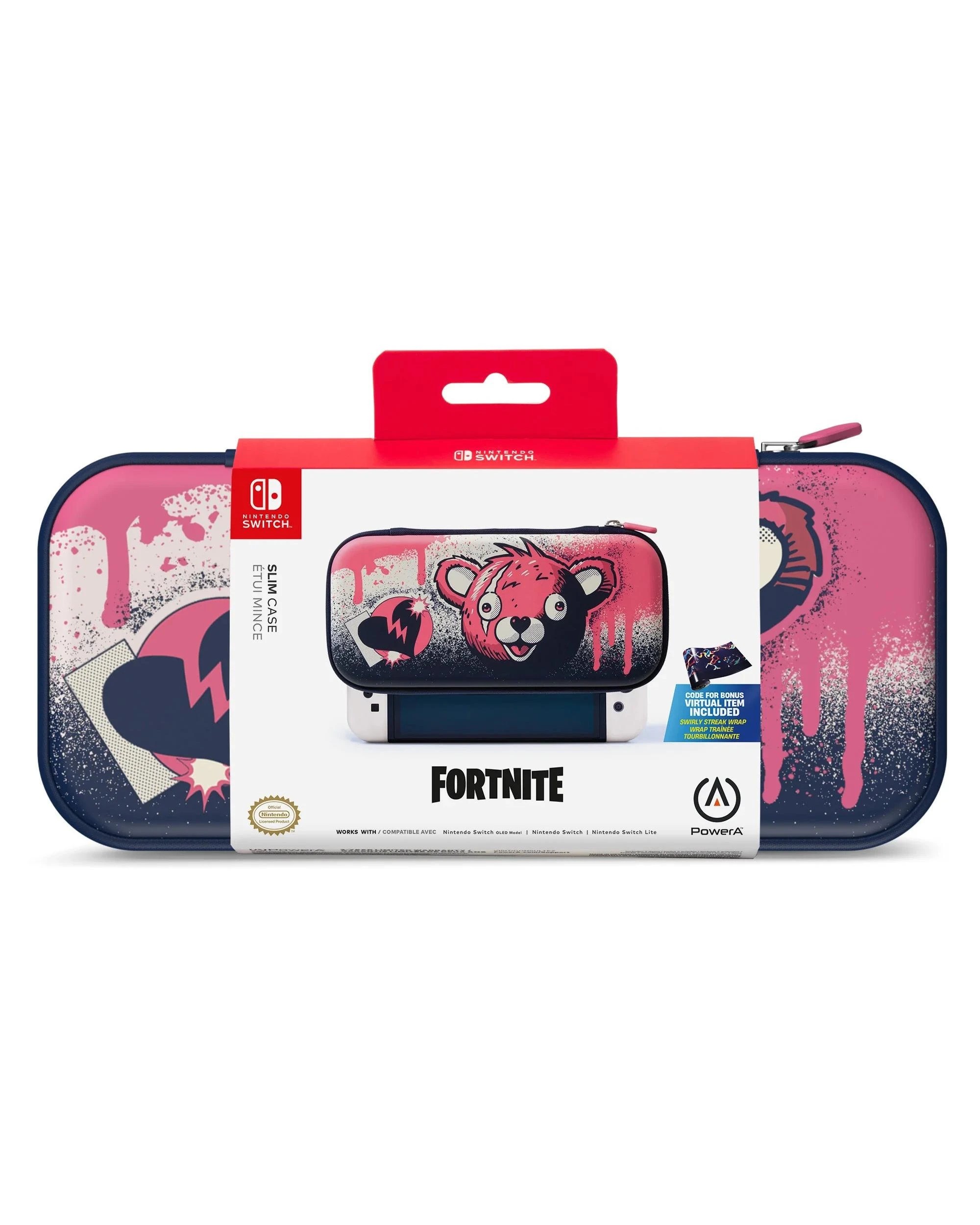 1 PowerA Slim Case for Nintendo Switch - Fortnite Cuddle Team Leader, 1 of 5