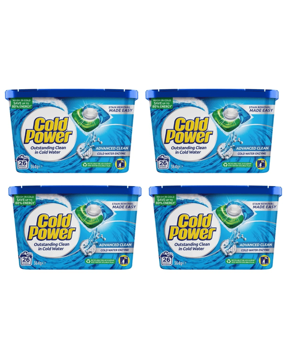 COLD POWER PK26 LAUNDRY CAPSULES ADVANCEDx4