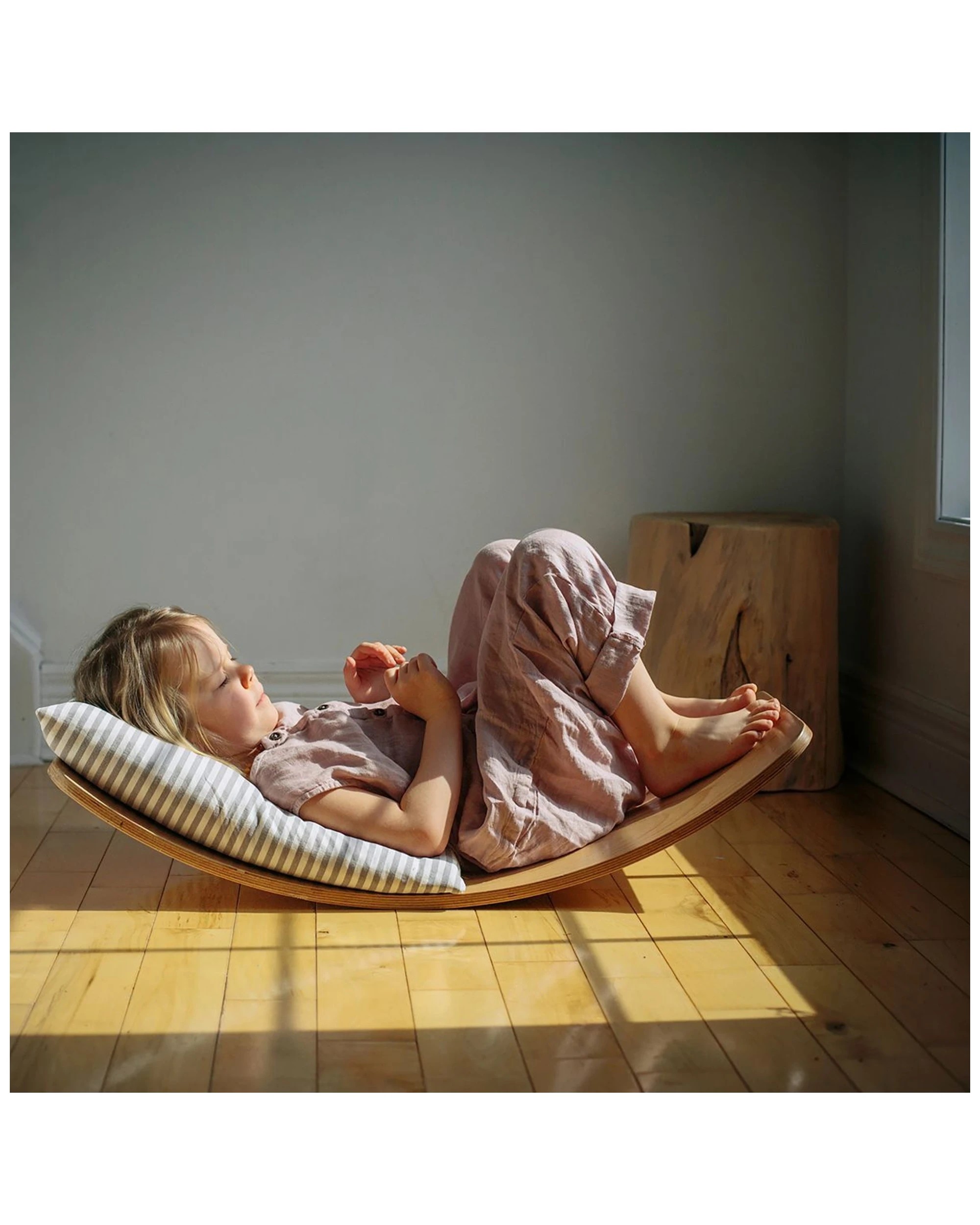 7 Kinderfeets 81cm Wood Kinderboard Kids Outdoor Balance Toy Natural 18 Months Plus - Natural, 7 of 9