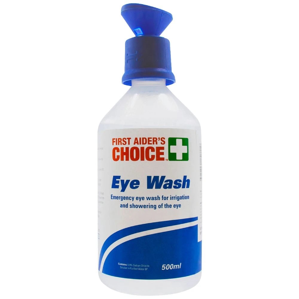 1 First Aiders Choice Eyewash and Irrigation Solution 500mL, 1 of 3