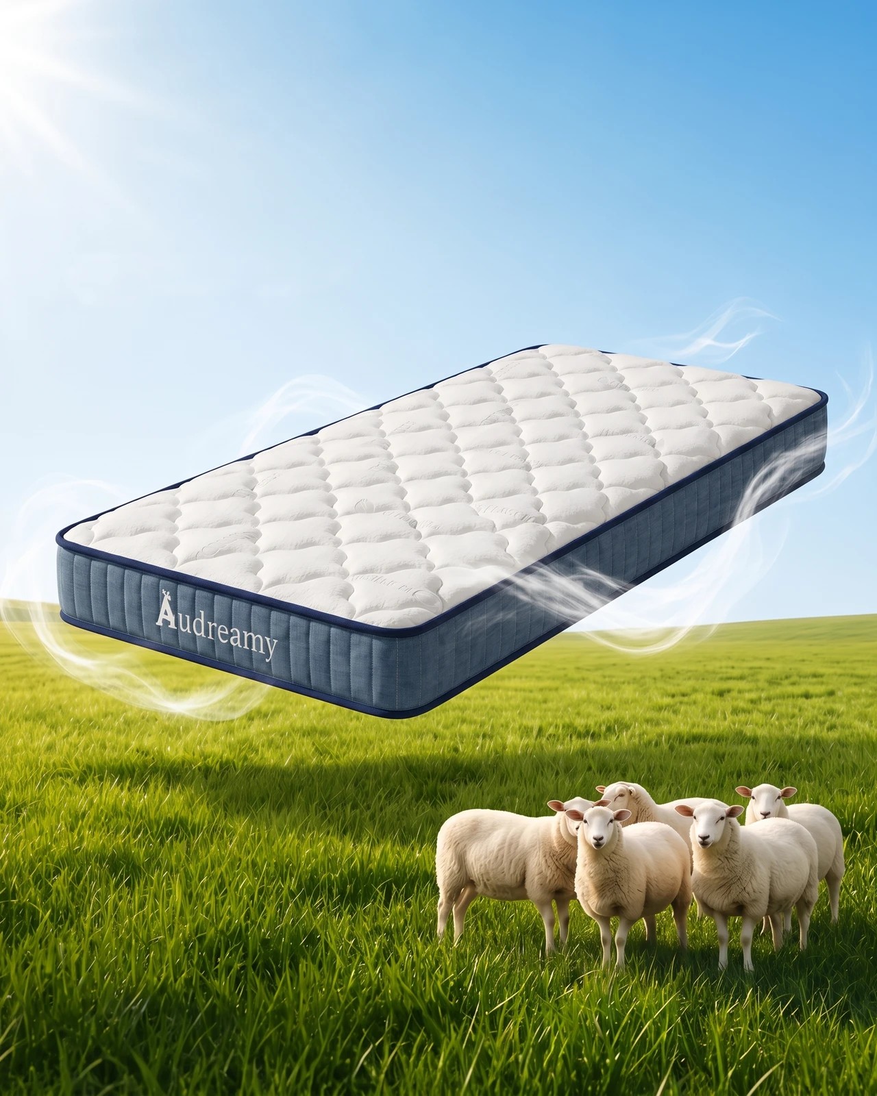 9 Audreamy Kaveno Mattress, Cool Gel Pocket Spring Mattress, DreamCoil 700 Spring TENCEL Cover Single Bed White, 9 of 10