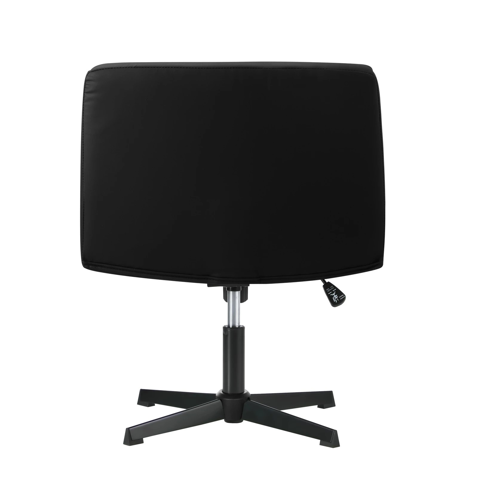 9 Oikiture Armless Office Desk Chair Faux Leather
 - Black, 9 of 10