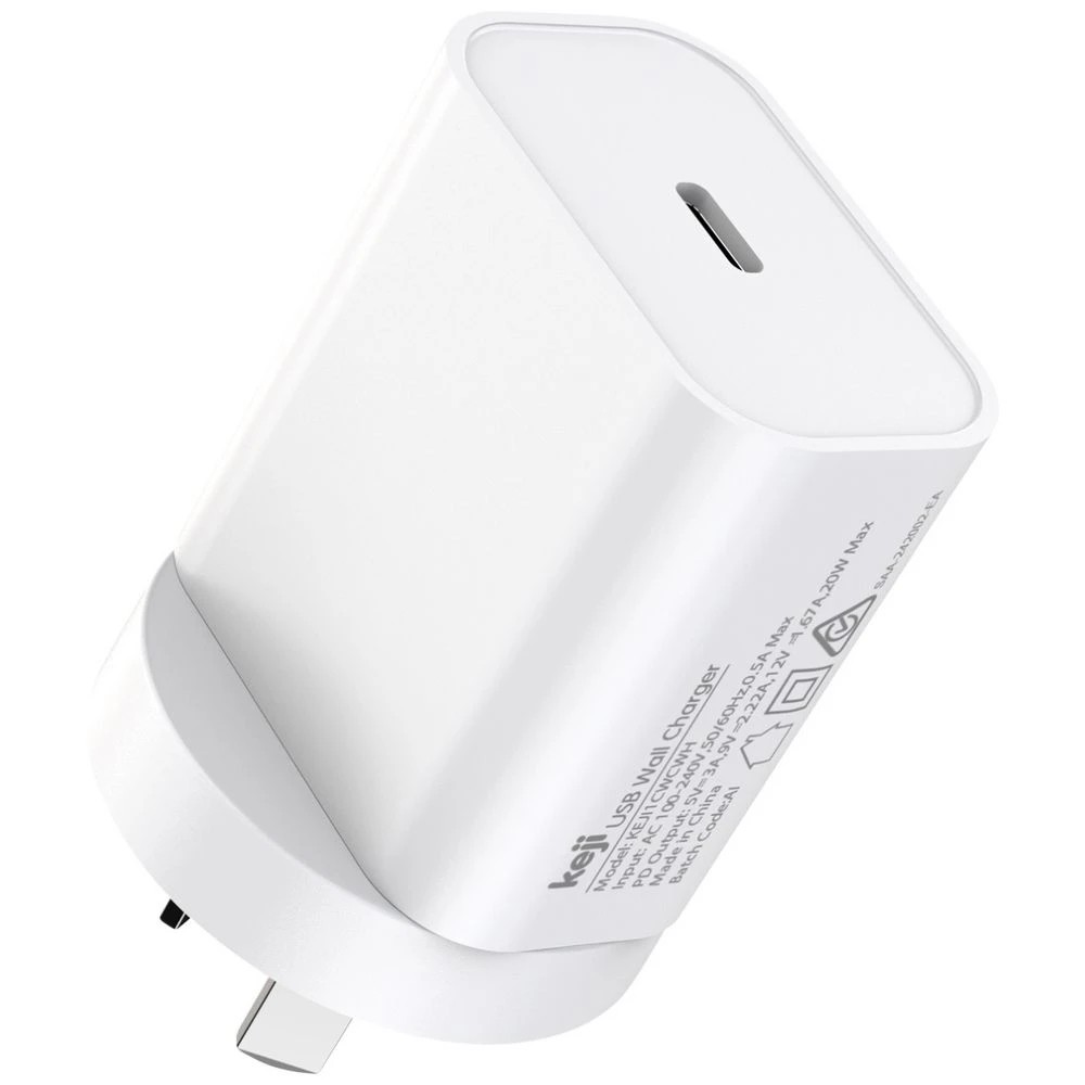 3 Keji USB-C 20W PD Wall Charger White, 3 of 7