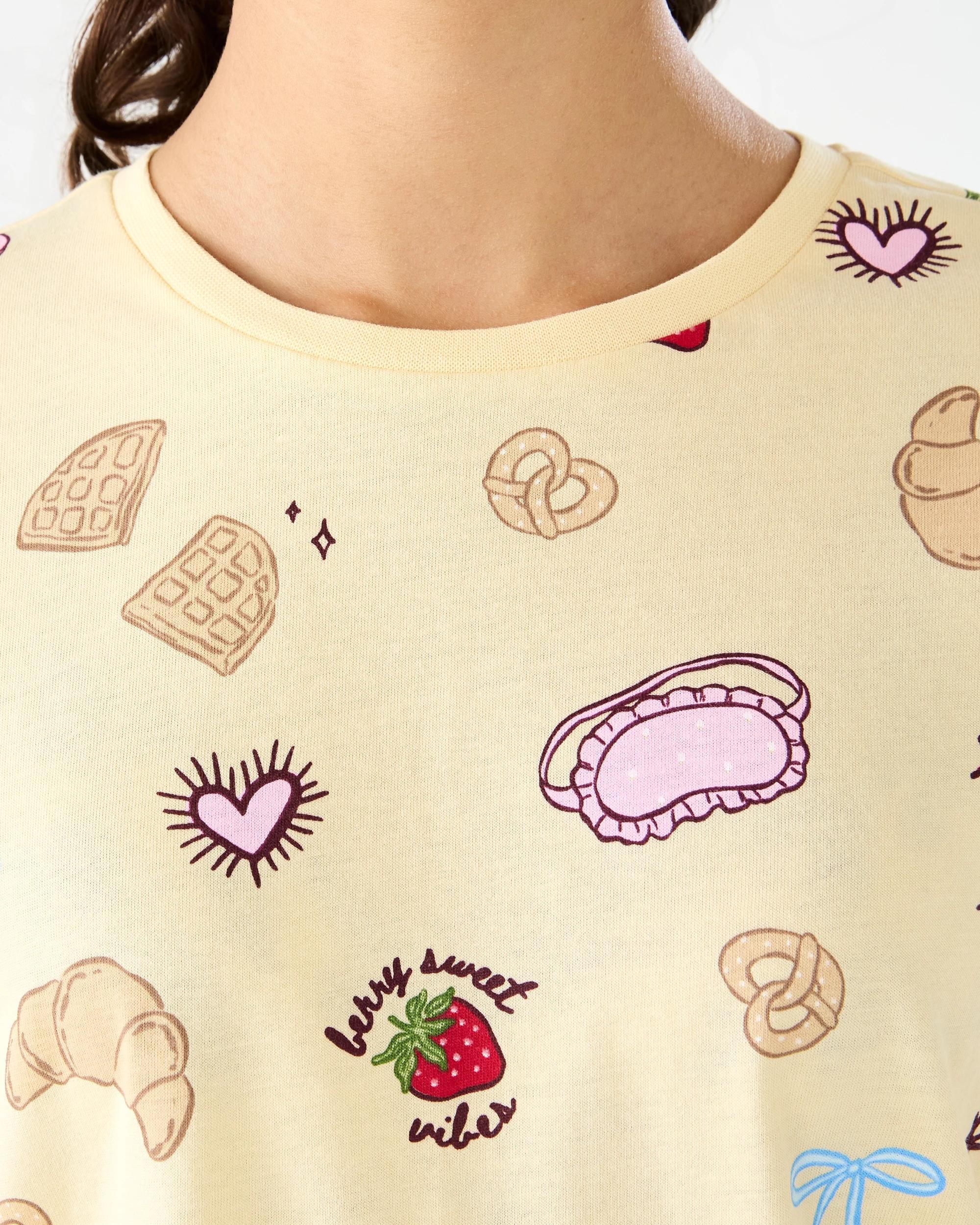 4 Short Sleeve Jersey Pyjama Set Ylw Brunch, 4 of 8