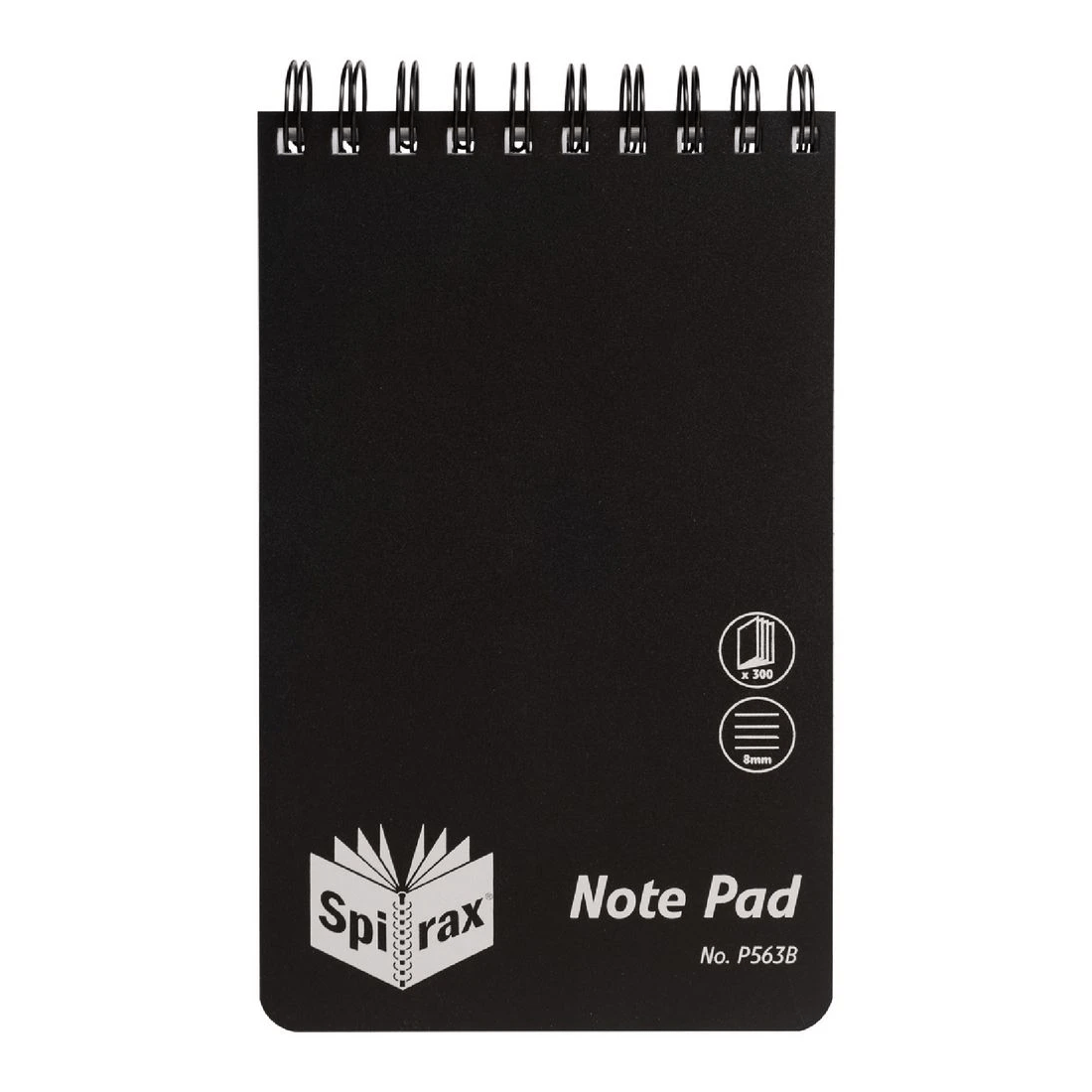 1 Spirax PP Top Opening Note Pad 200 x 127mm 300 Page, 1 of 2