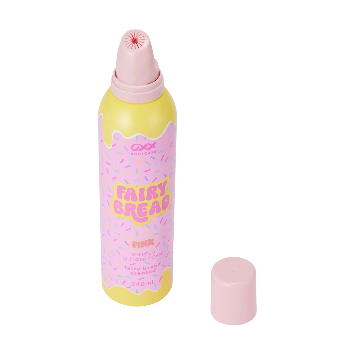 2 OXX Bodycare Pink Whipped Shower Foam 240ml - Fairy Bread Scented, 2 of 6