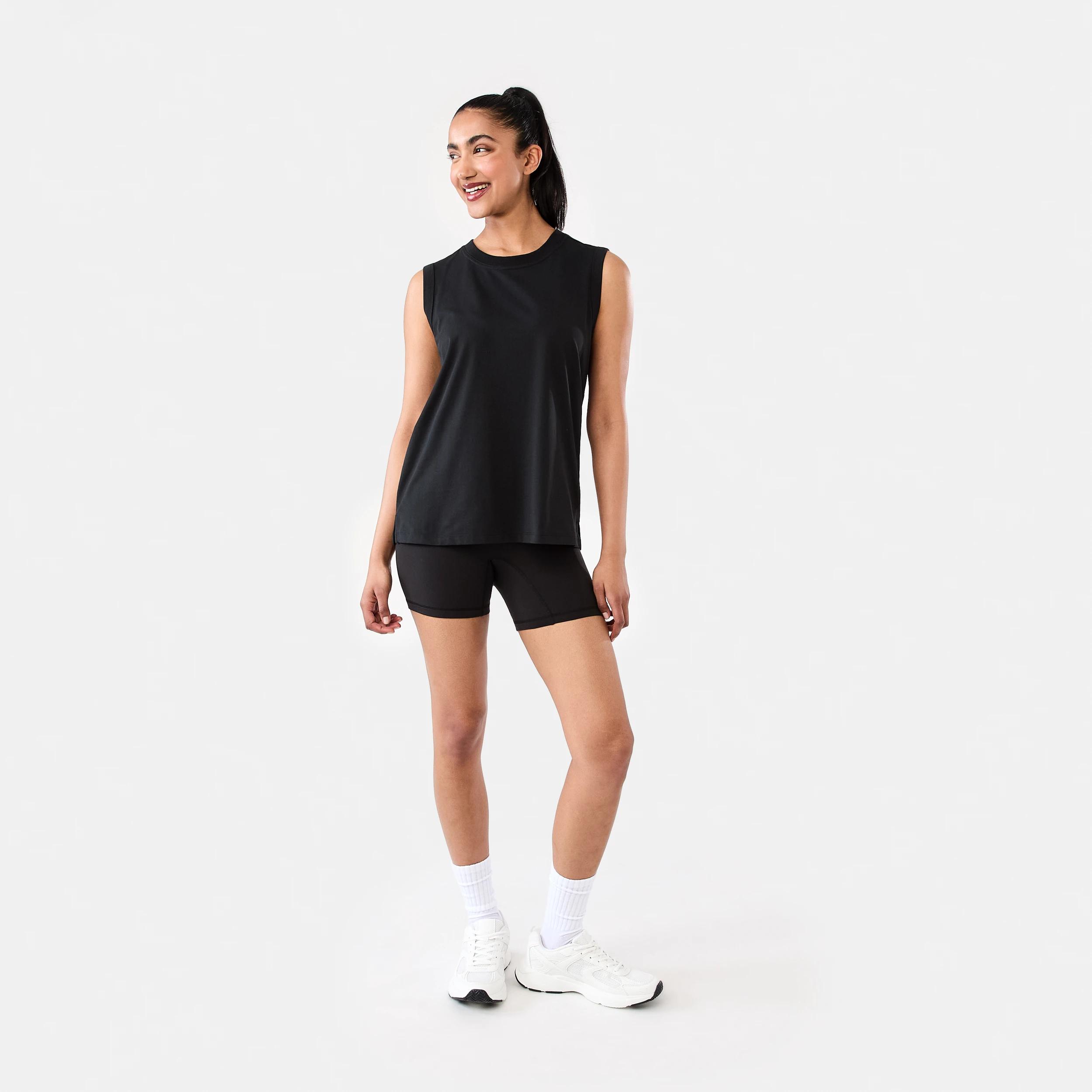 2 Active Womens Muscle Tank Black, 2 of 8