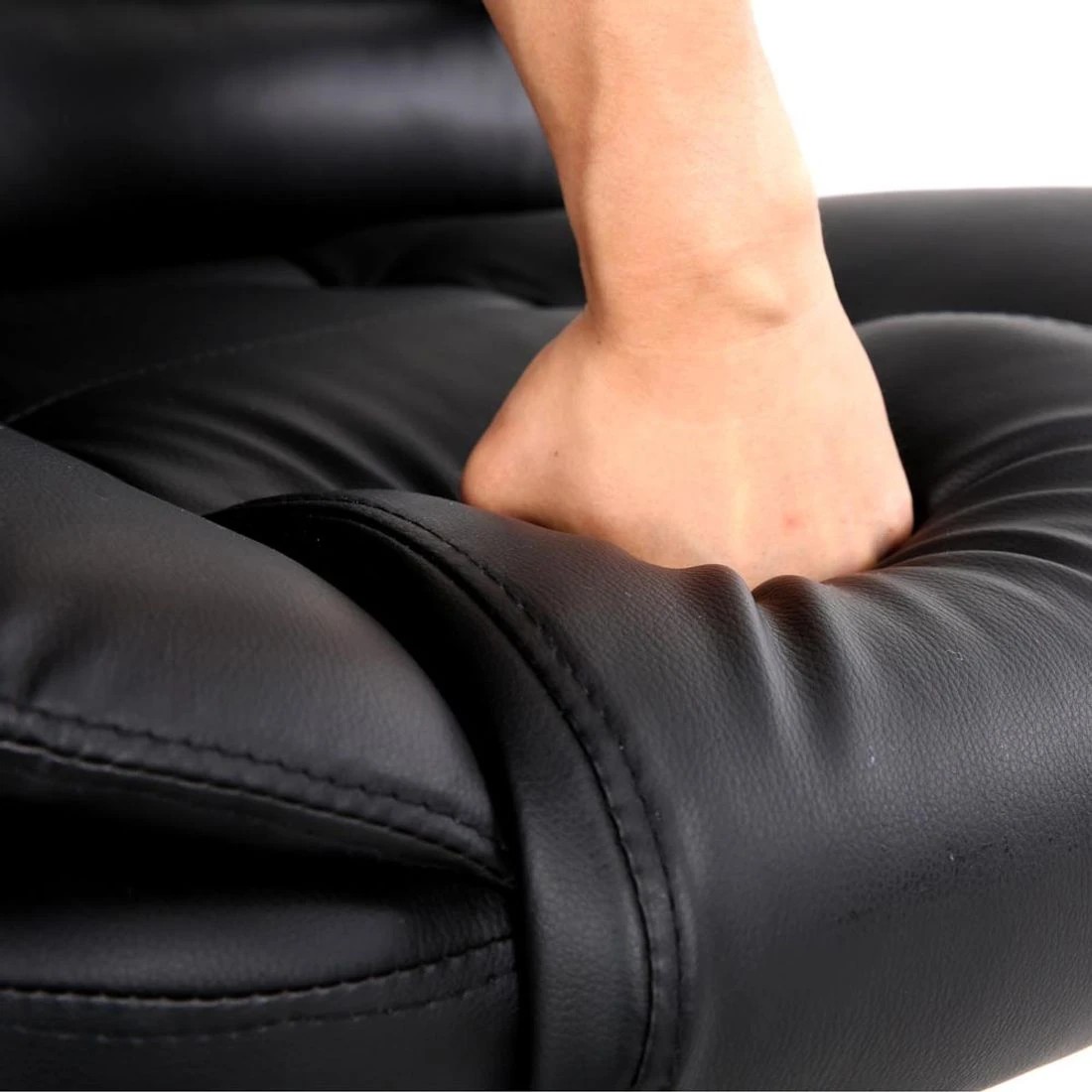 9 Artiss 8 Point Massage Office Chair Heated Seat Recliner - Black, 9 of 9