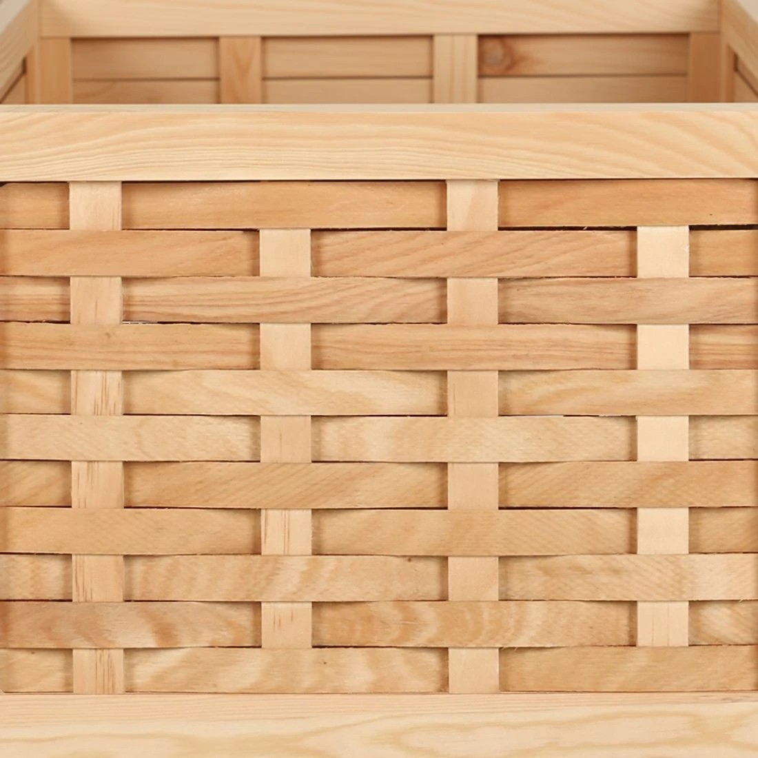 5 Artiss Storage Ottoman Blanket Box 80cm Weaved Velvet Pine - Multi, 5 of 7